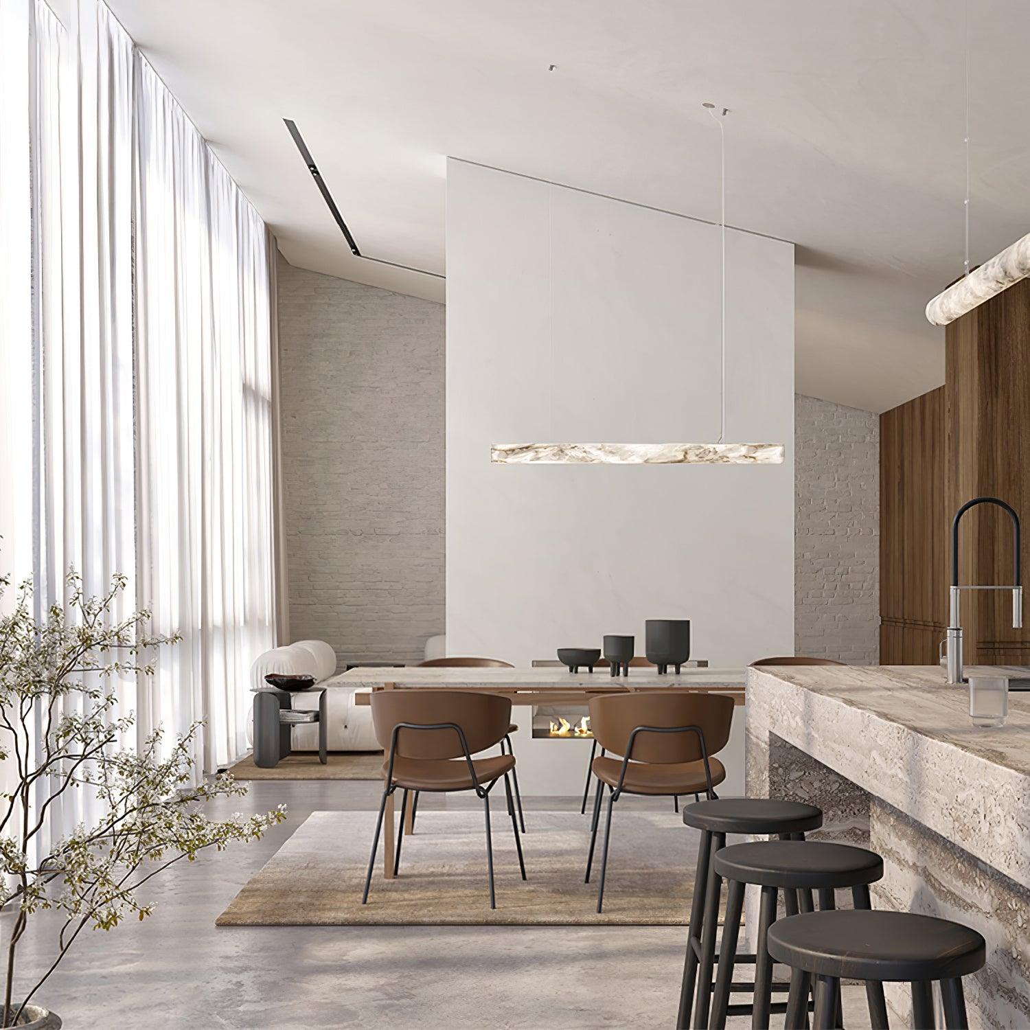 Modern Infinity Pendant Lamp - Adjustable Hanging Chandelier for Dining Room, Kitchen Island & Bedroom Lighting - Dimmable LED Ceiling Light Fixture with Unique Geometric Design