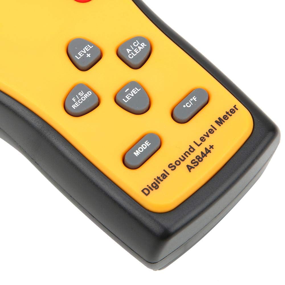 AS844+ Digital Sound Level Meter - Professional Decibel Meter for Noise Monitoring, Sound Measurement & DB Testing - Perfect for Home, Workplace, and Industrial Use