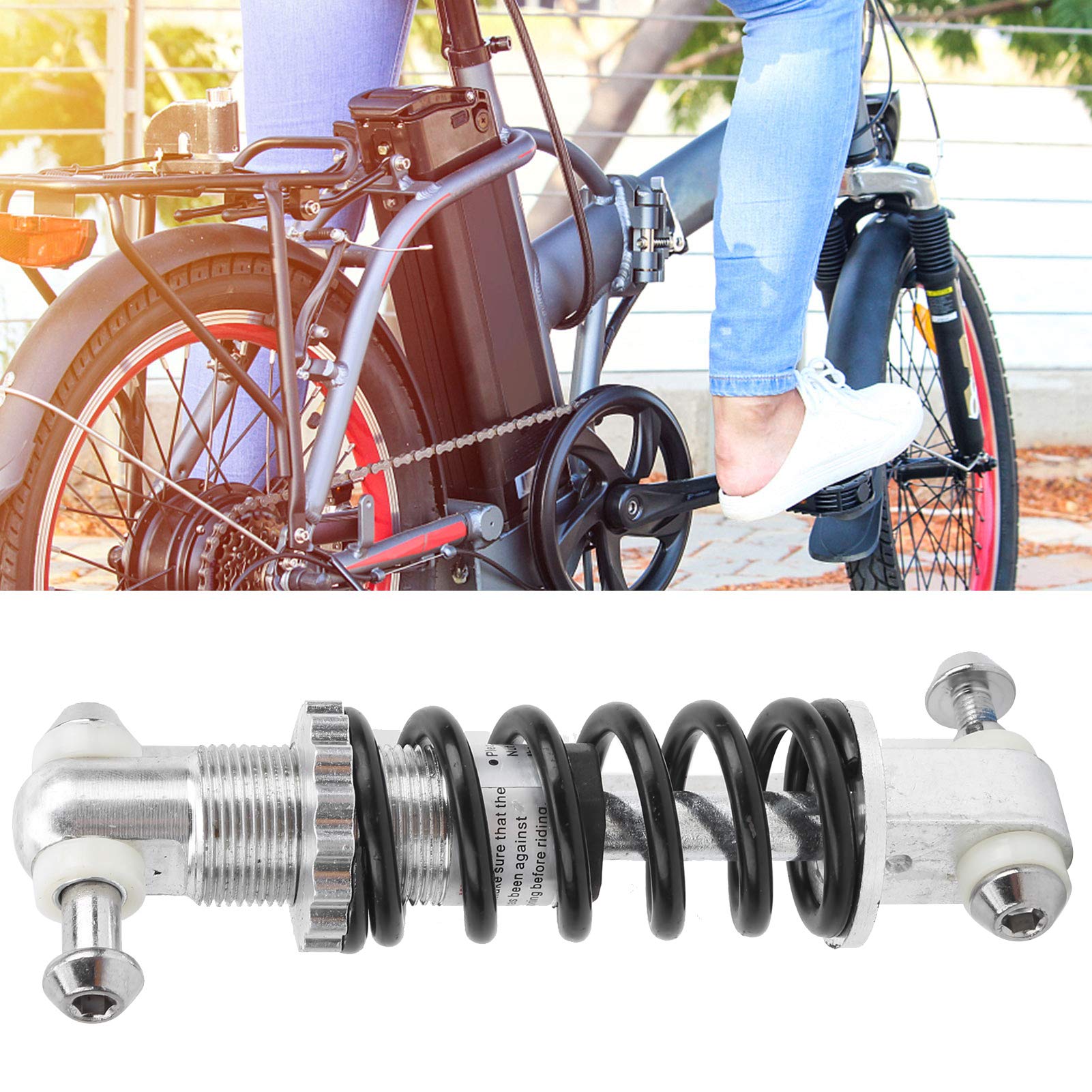 Heavy Duty 150mm x 300mm Motorcycle Rear Shock Absorber - 2000KG Load Capacity Air Suspension & Coil Spring Shock Absorber for Motorcycles, Mountain Bikes, ATVs - Perfect for Off-Roading, Trail Riding & Adventure Biking