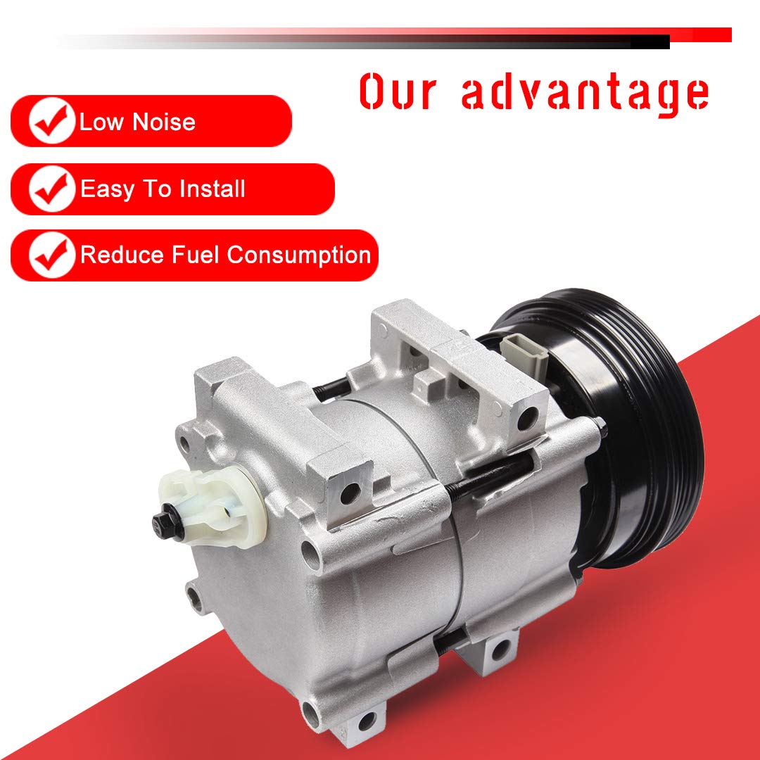 Nissan Quest Mercury Villager 3.0L AC Compressor Replacement (1993-1998) - High Performance Air Conditioning Compressor for Car Cooling System - Perfect for Summer Road Trips & Daily Commutes