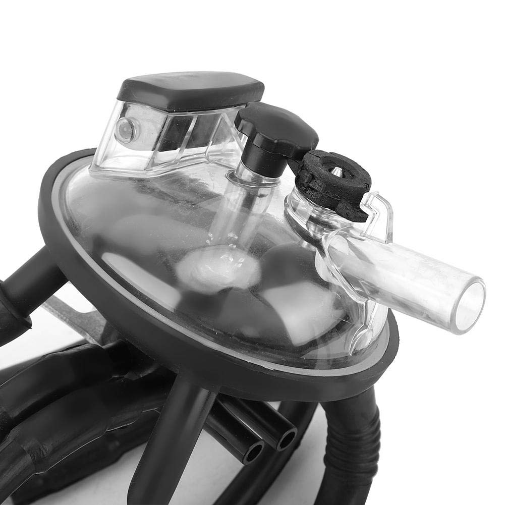 240CC Cow Milking Cluster with 4 Stainless Steel Shells & Air Tubes - Complete Milker Claw Set for Vacuum Pump Machines | Ideal for Dairy Farm, Cattle Ranch & Small-Scale Milk Production