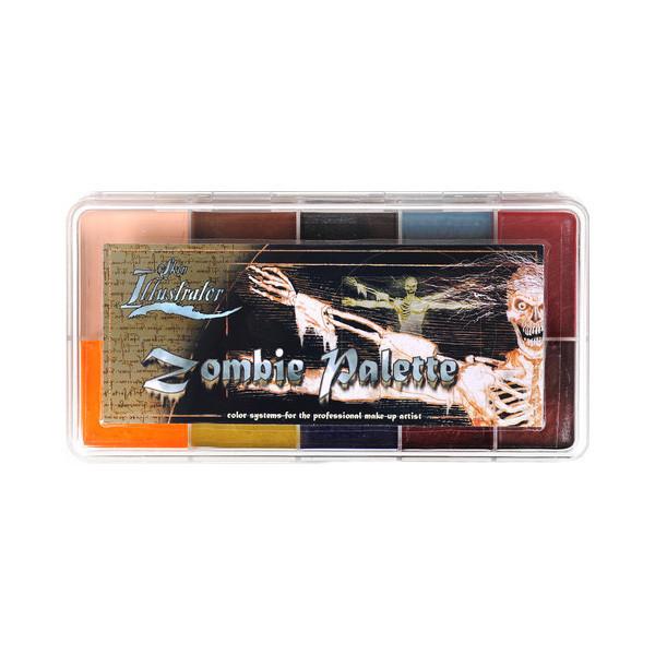 Professional Skin Illustrator Zombie Palette - Special FX Makeup Kit for Halloween, Cosplay & Horror Effects - High Pigment, Long Lasting, Easy to Apply