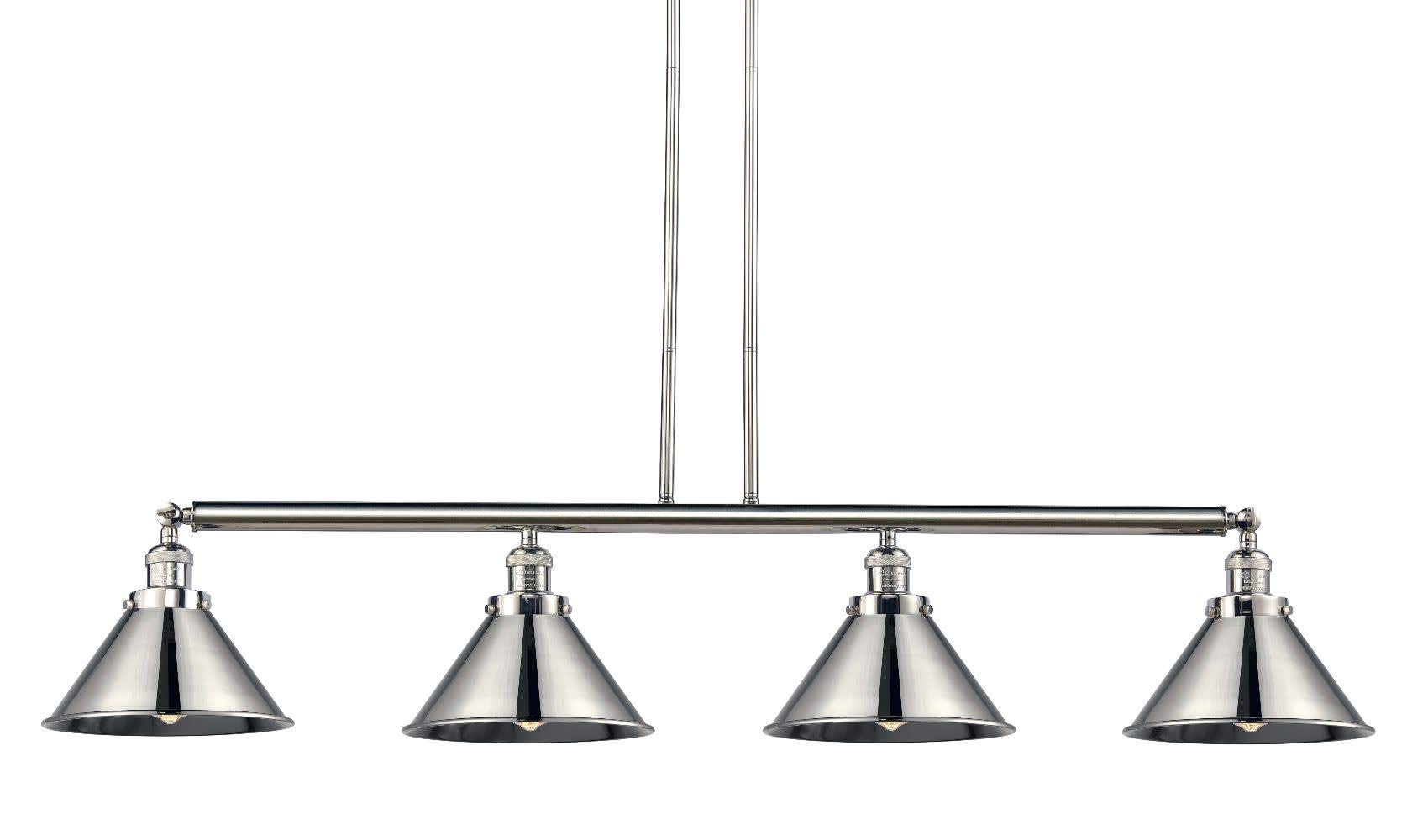 Briarcliff 3-Light Island Pendant Lighting Fixture in Polished Nickel - Modern Kitchen Island Lighting for Dining Room & Home Decor