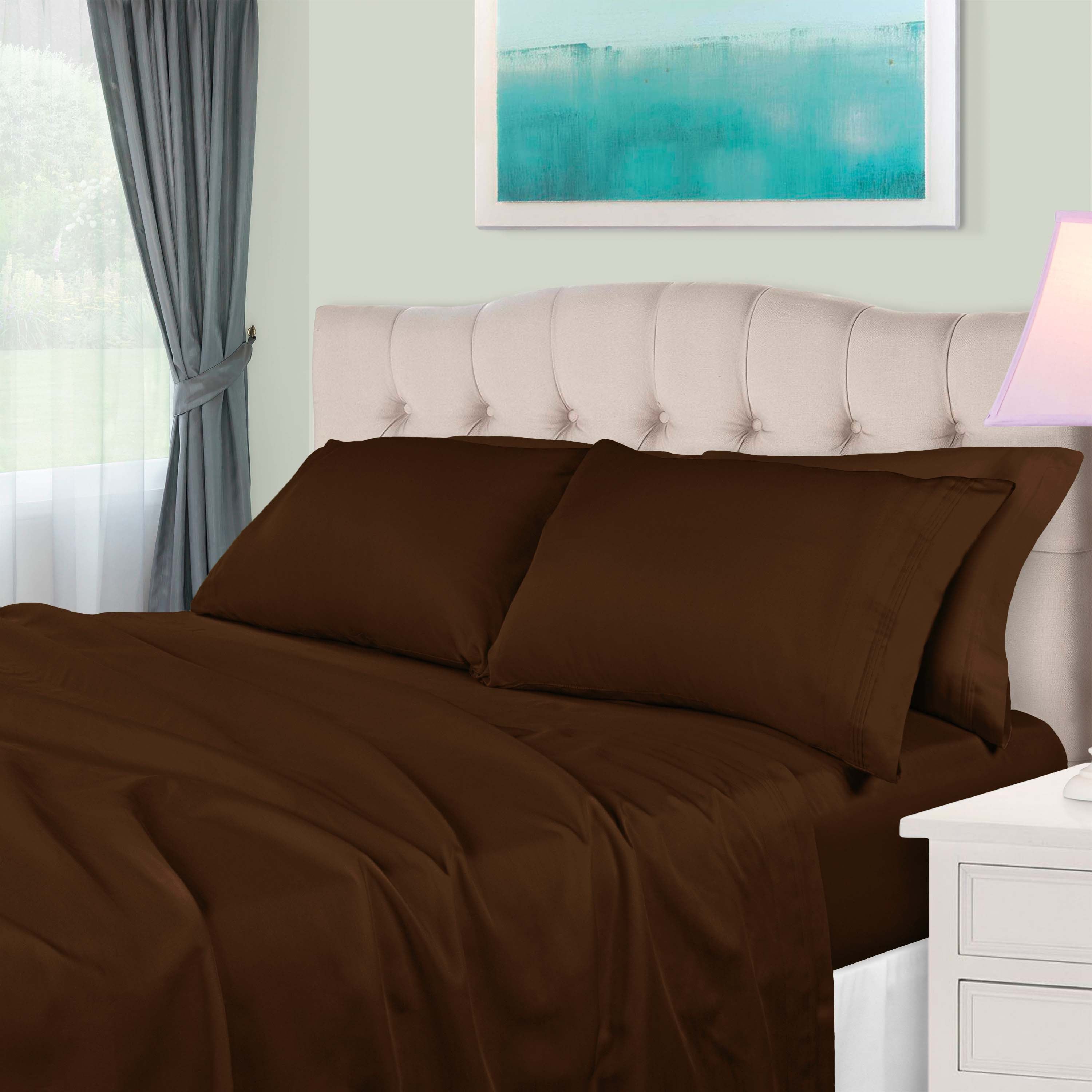Premium 650 Thread Count Egyptian Cotton Sheet Set - Eco-Friendly, Breathable & Hypoallergenic - Perfect for Luxury Bedrooms & Hot Sleepers