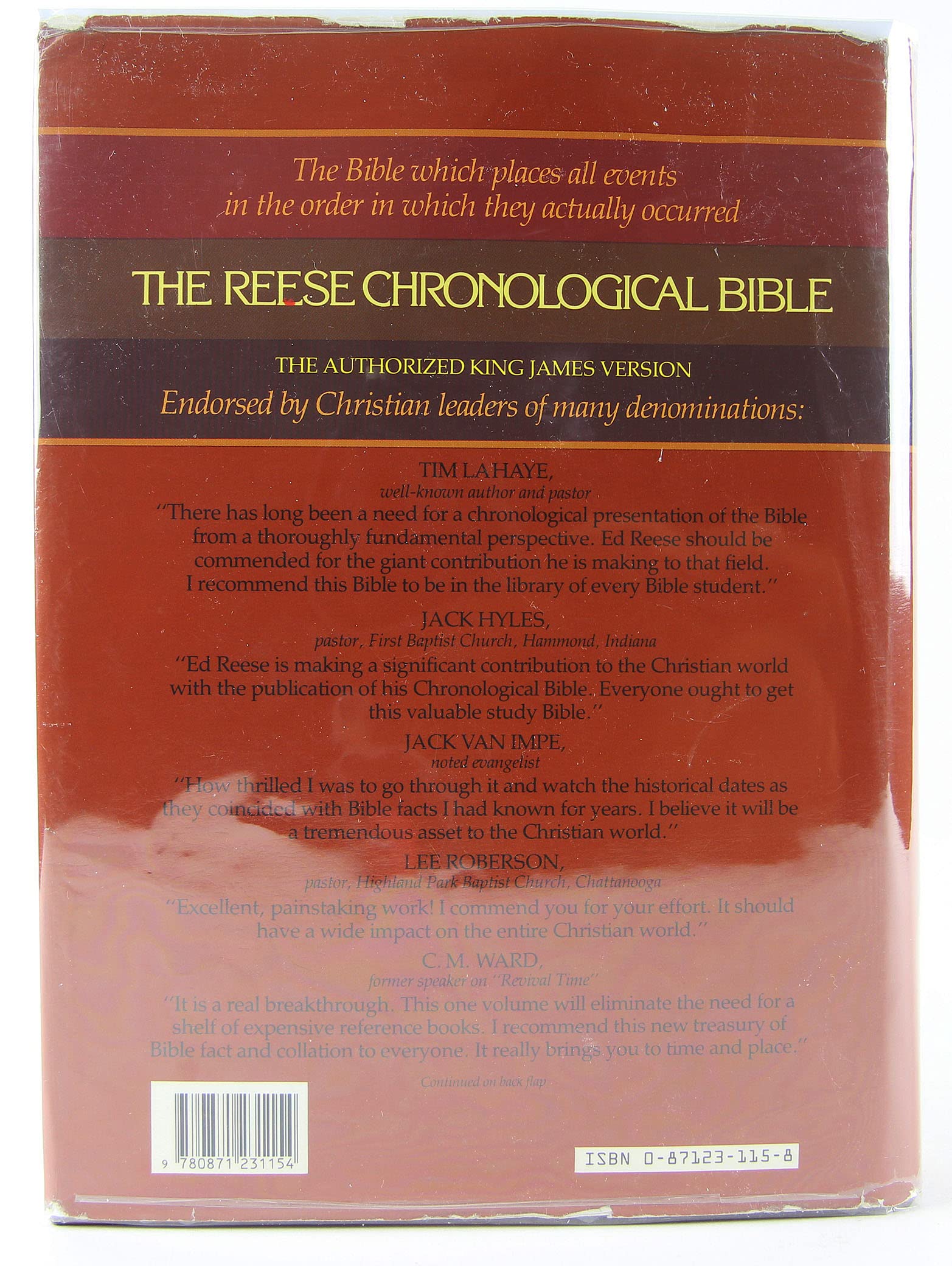 The Reese Chronological Bible - Read the Bible in Historical Order | Perfect for Bible Study, Devotion & Personal Growth