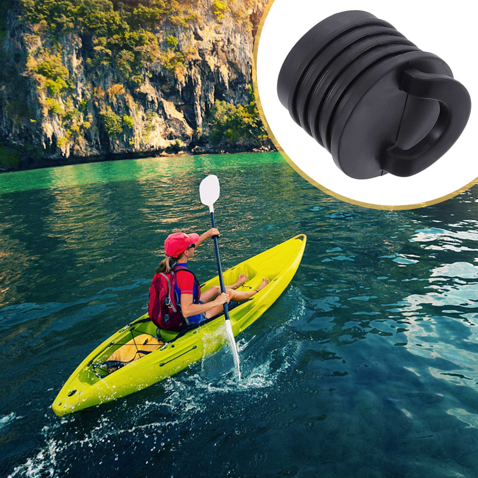 **BESPORTBLE Universal Kayak Scupper Plug - Plastic Drain Plug for Canoe, Boat & Marine Accessories - Waterproof Hole Stopper for Kayaks, Canoes & Small Boats - Perfect for Fishing, Camping & Water Sports**