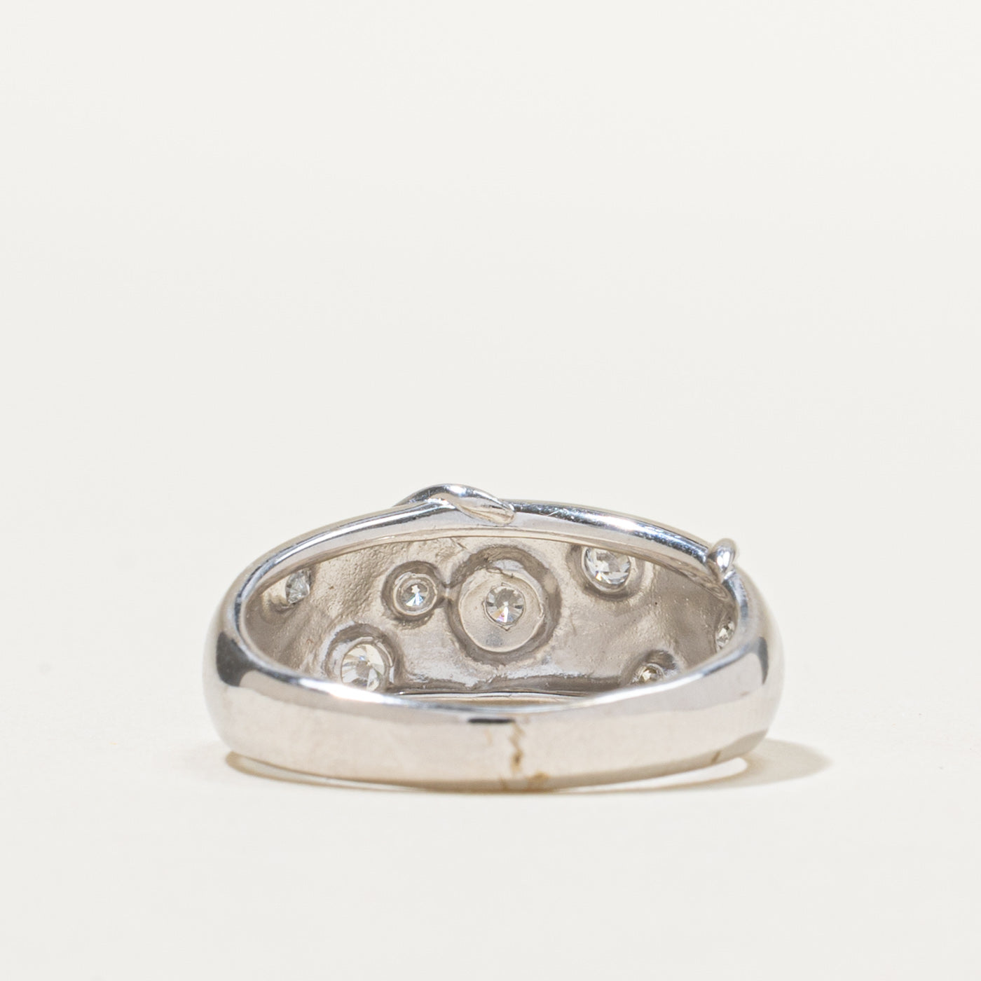 0.28ctw Scattered Diamond Ring - Size 6.25 | Elegant Wedding Band, Anniversary Gift for Her | Perfect for Engagement, Proposal & Special Occasions