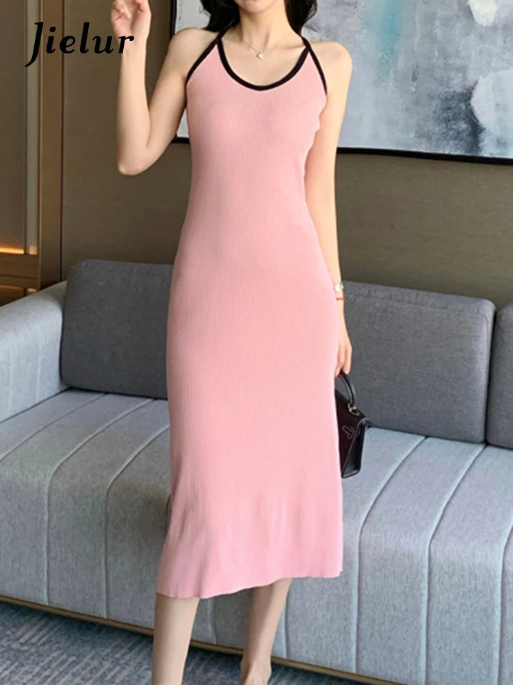 Sexy Backless Strapless Bodycon Dress - Slim Waist, Tight Hip, O-Neck Sleeveless Elegant Summer Dress for Women | Perfect for Club, Party, Date Night & Casual Streetwear