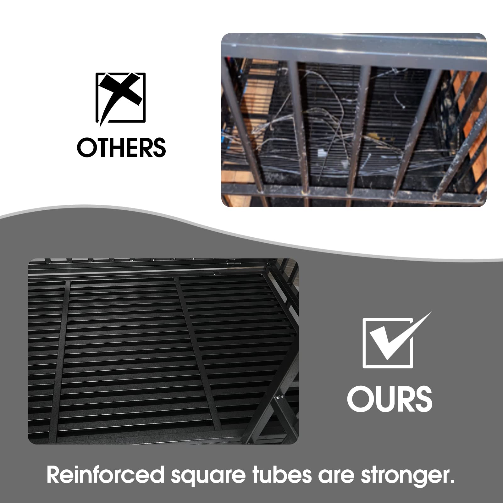 Premium Heavy Duty Dog Crate Cage - Extra Large 48
