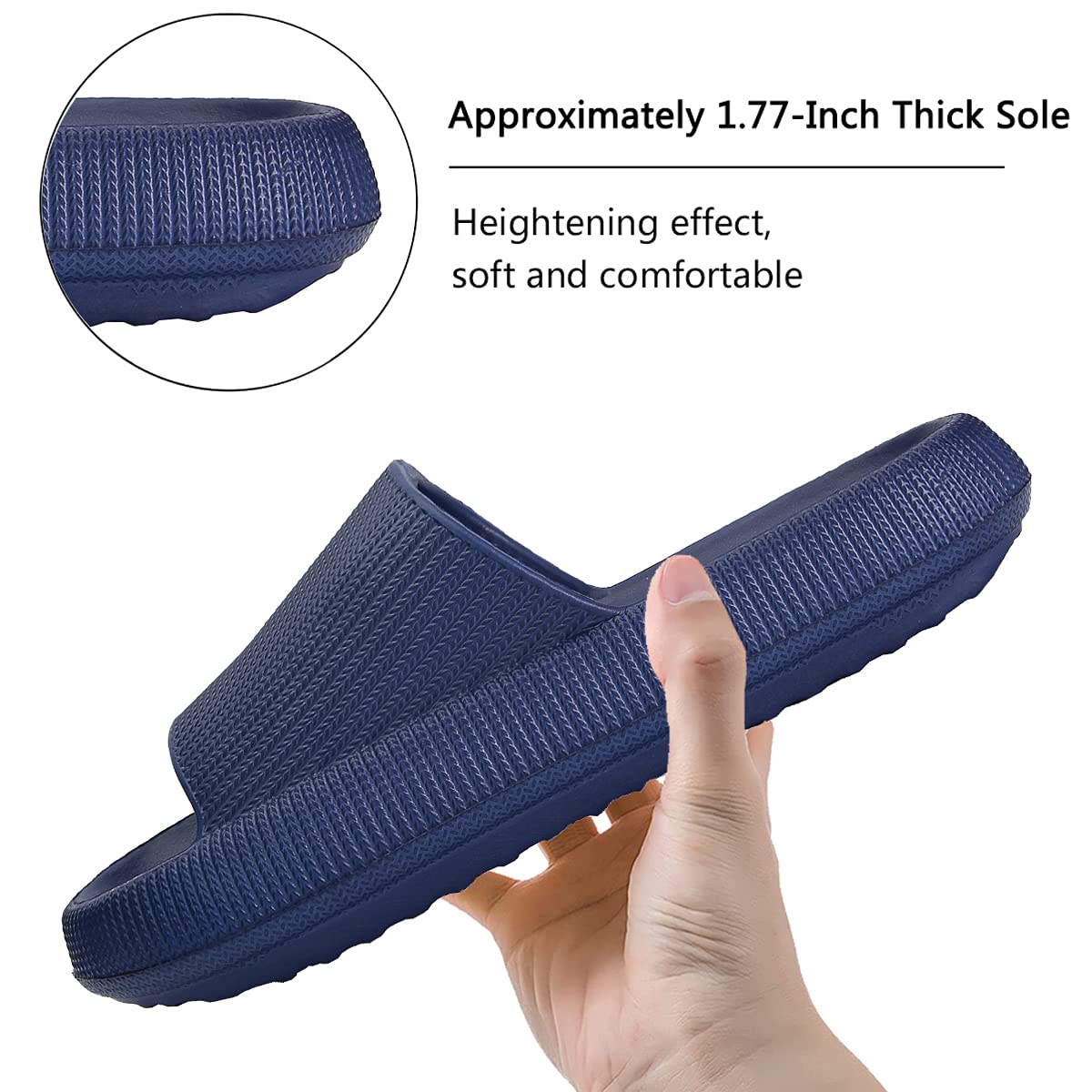Cloud Slippers for Women and Men - Ultra Soft Pillow Slippers with Non-Slip Sole | Cozy Bathroom Sandals & Shower Slides | Perfect for Indoor, Spa, and Relaxation at Home