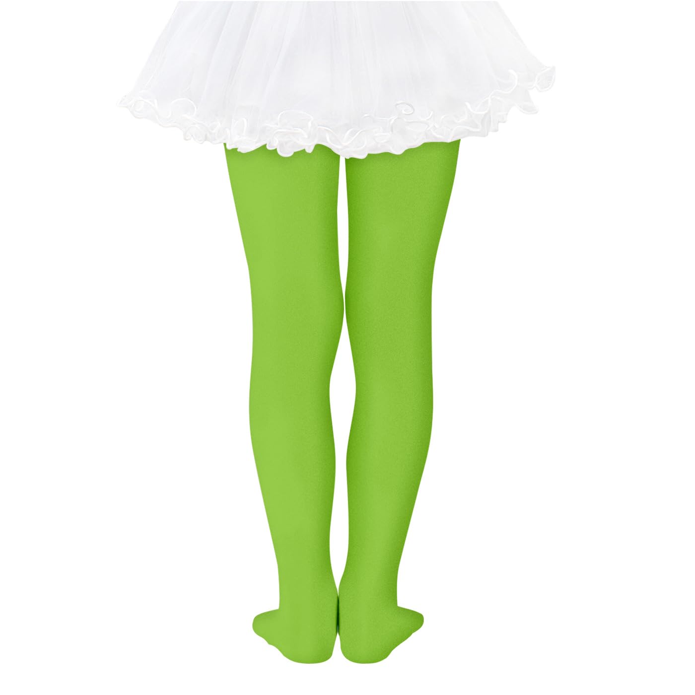 Girls Ballet Tights - Ultra Soft Elastic Footed Dance Tights for Toddlers & Kids | Neon Stockings for Ballet Class, Recital & Dance Practice