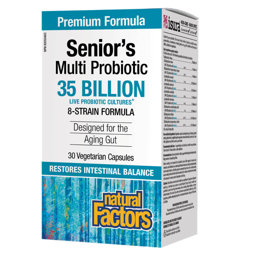 Senior's Multi Probiotic 35 Billion CFU - 12 Strains Digestive & Immune Support - Delayed Release Capsules for Gut Health - Ideal for Elderly & Adults with Digestive Issues