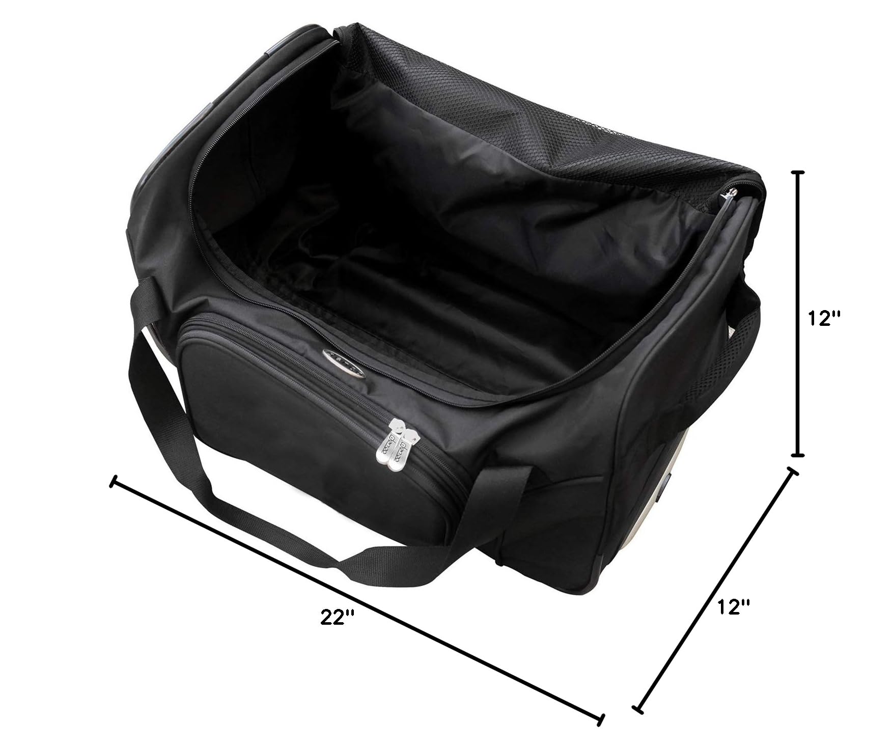 NCAA Wheeled Duffel Bag 22-inch - Large Rolling Sports Duffle for Travel, Gym & College - Official NCAA Team Logo Luggage for Basketball, Football & Baseball Players