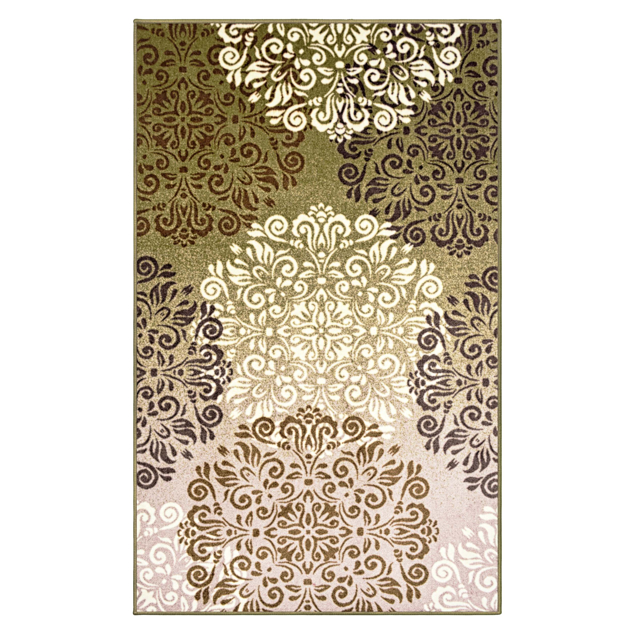 Stylish Hedena Geometric Floral Traditional Non-Slip Indoor Area Rug - Perfect for Living Room, Bedroom & Home Decor