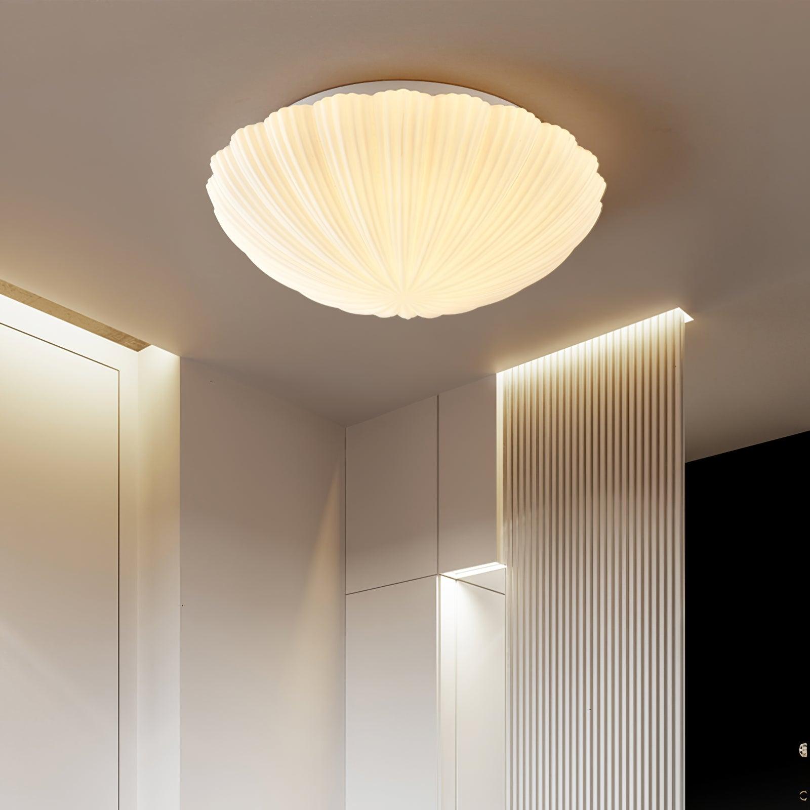 Stylish Seashell Ceiling Light Fixture - Modern Coastal Decor for Living Room, Bedroom & Beach House Lighting