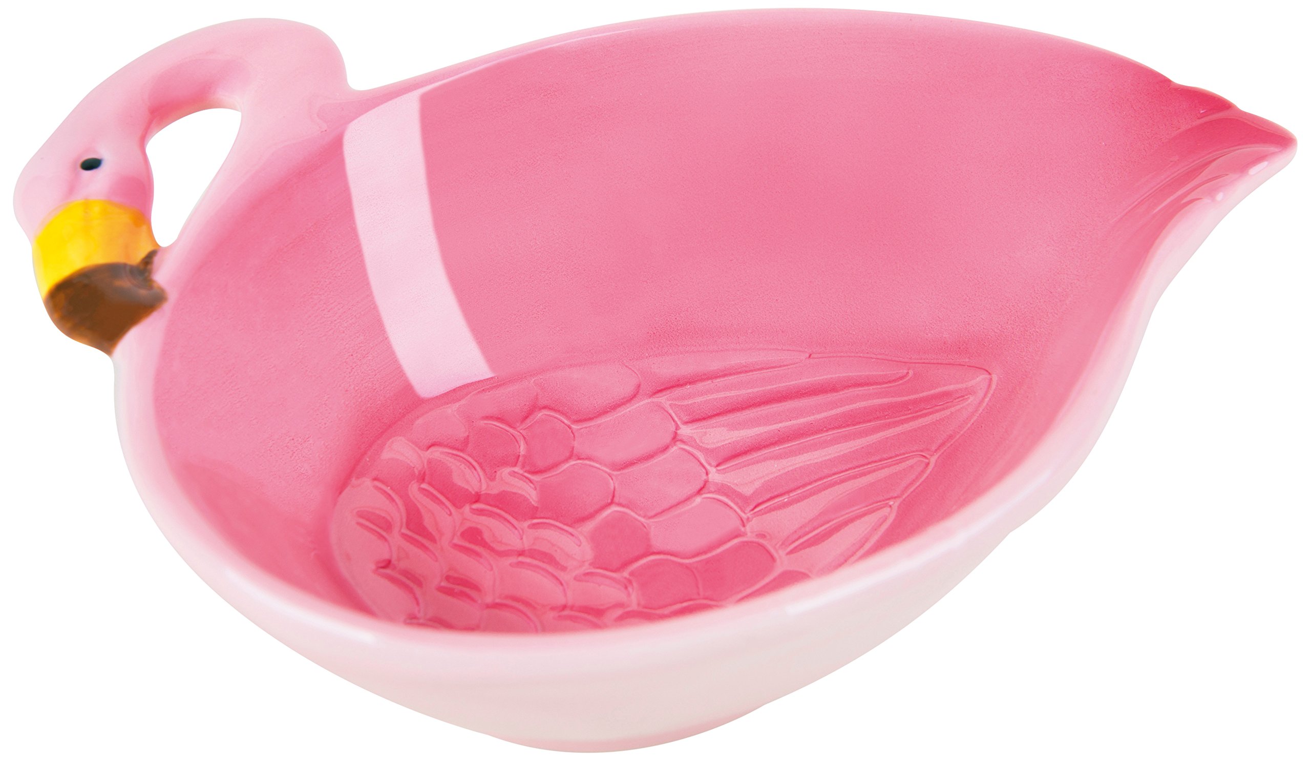 Pink Ceramic Tropical Bowl - Handmade Decorative Serving Dish for Fruit, Salad & Desserts | Perfect for Beach Parties, Boho Kitchen & Home Decor