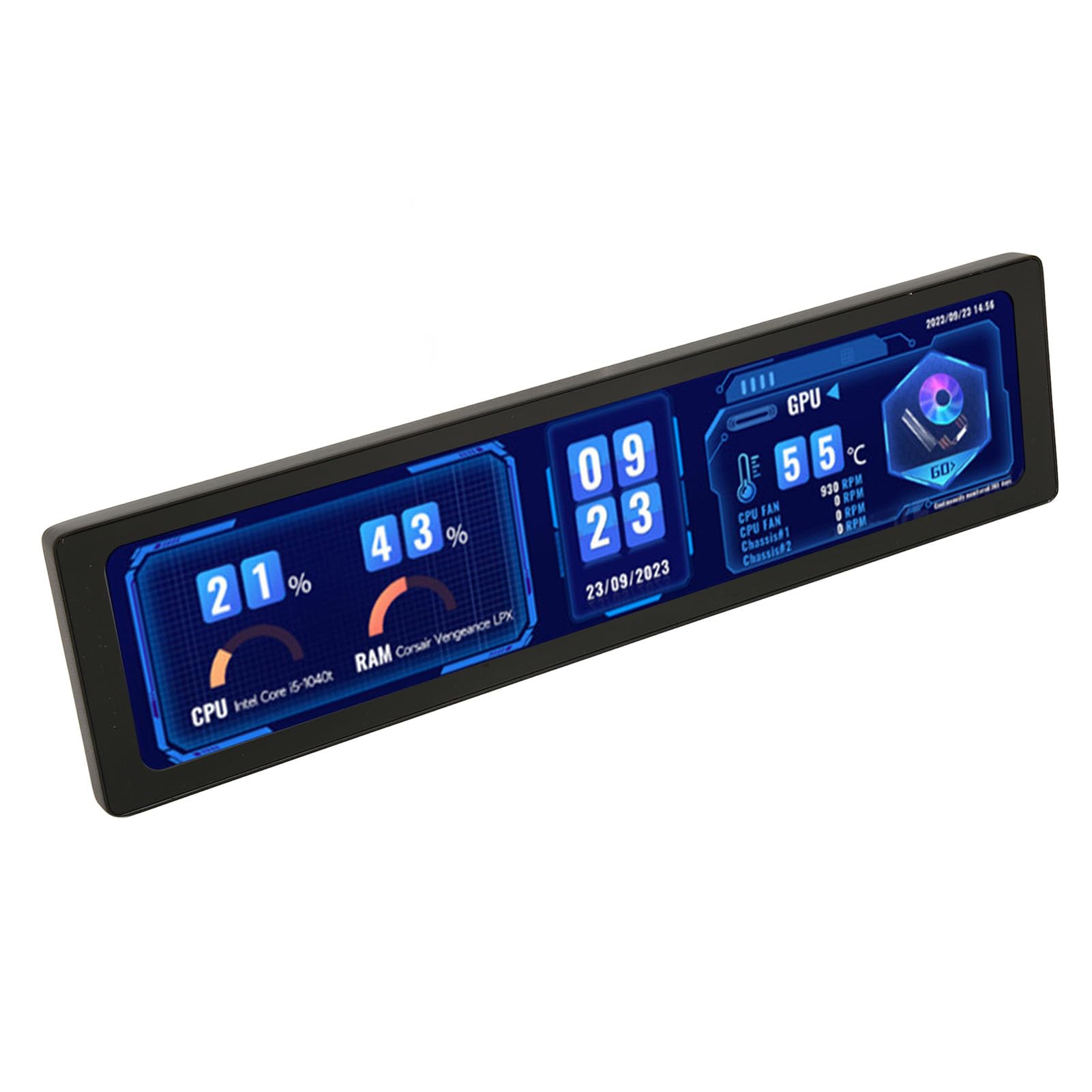 11.9 Inch Capacitive Touch Screen Monitor - High-Resolution Secondary Display with Protective Bezel for Photo Editing, Gaming & Office Work - Perfect for Graphic Designers, Streamers & Professionals