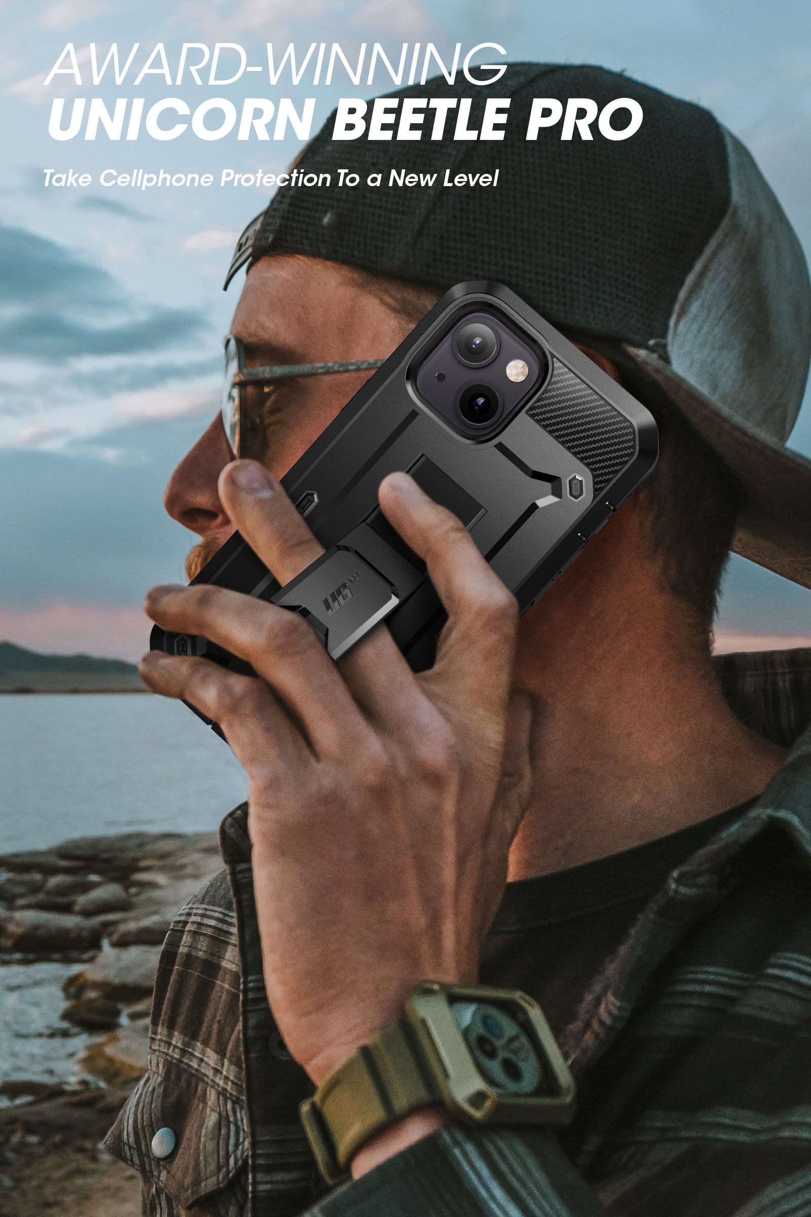 iPhone 14 Plus 6.7 inch Shockproof Case - Unicorn Beetle PRO Heavy Duty Rugged Protective Cover (Black) | Perfect for Outdoor, Construction & Extreme Sports Protection
