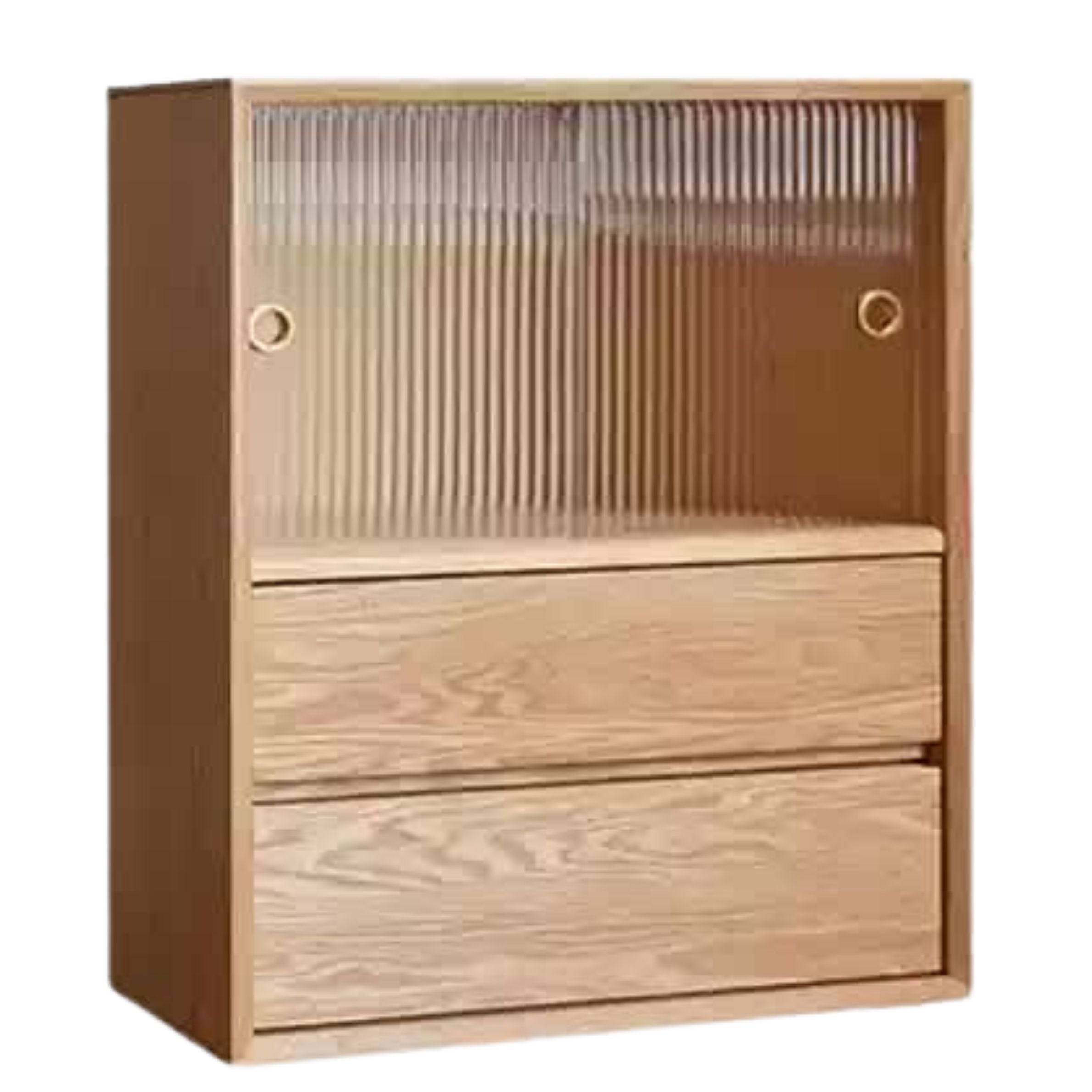Oak Solid Wood Modern Creative Bookcase - Stylish Storage for Books & Home Decor | Perfect for Living Room, Office & Study Spaces
