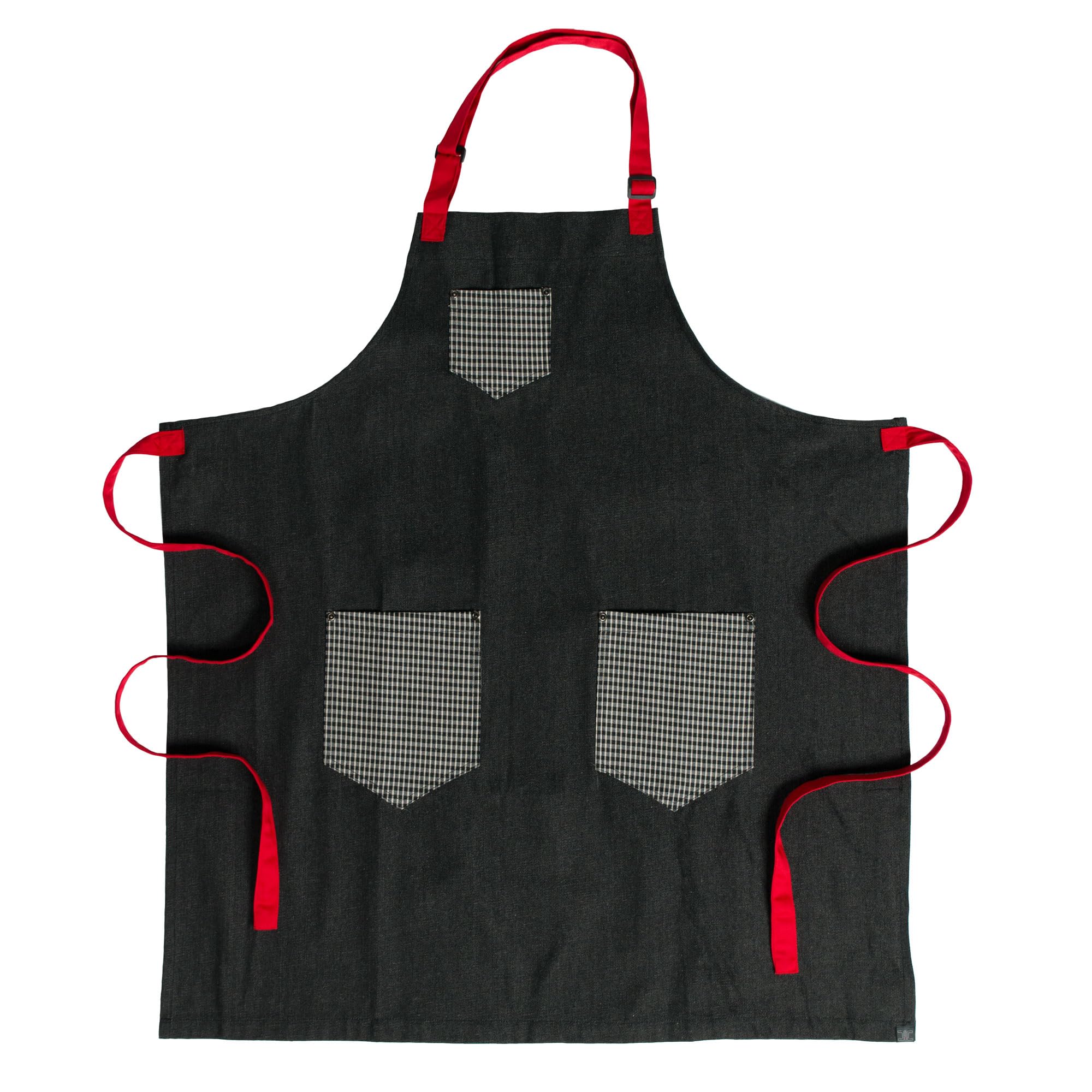 Chef Code Denim Apron for Cooking, Grilling & BBQ - Adjustable Tool Pockets & Multiple Styles - Perfect for Professional Chefs, Home Cooks & Outdoor Grilling