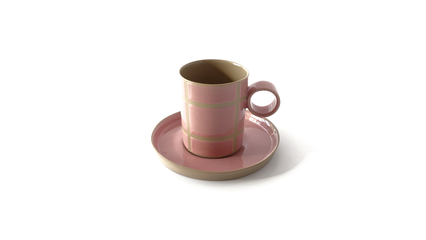 BEIGE PINK & BEIGE PLAID / ZZBP01SQ