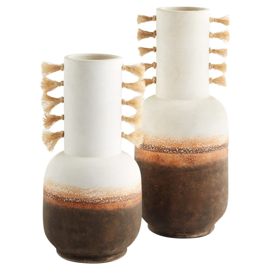 Cyan Design 11548 Margaret Vase - Large Ombre & Jute Handmade Decorative Vase for Home Decor, Living Room, Dining Table Centerpiece