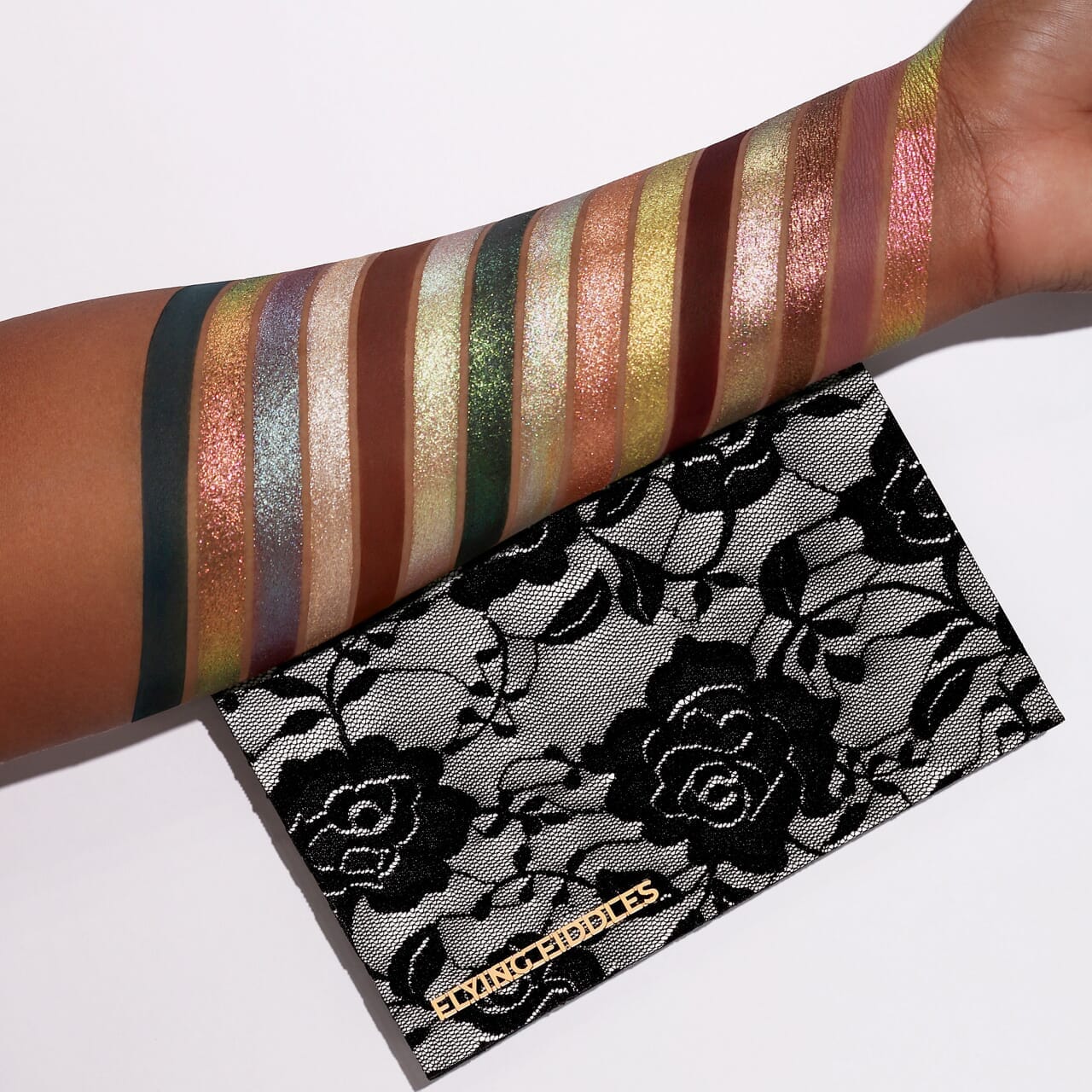 Flying Fiddles Eyeshadow Palette - 12 Highly Pigmented Matte & Shimmer Eyeshadows for Professional Makeup | Perfect for Day to Night Looks, Parties & Special Occasions
