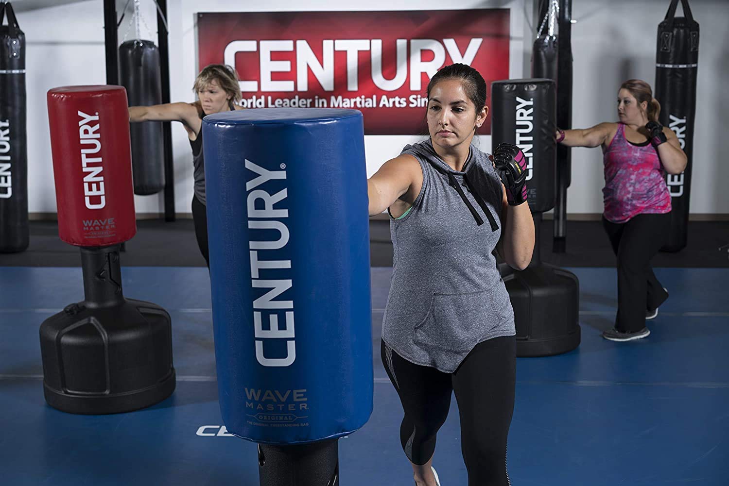 Freestanding Punching Bag for MMA, Karate, Taekwondo & Muay Thai Training - Heavy Duty Black Martial Arts Equipment for Home Gym, Boxing Practice & Fitness Workouts
