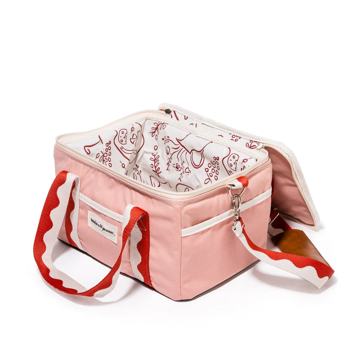 Premium BUSINESS & PLEASURE Cooler - Insulated Soft-Sided Lunch Bag with Leakproof Liner, Rivie Pink - Perfect for Office, Picnics, Beach & Outdoor Adventures