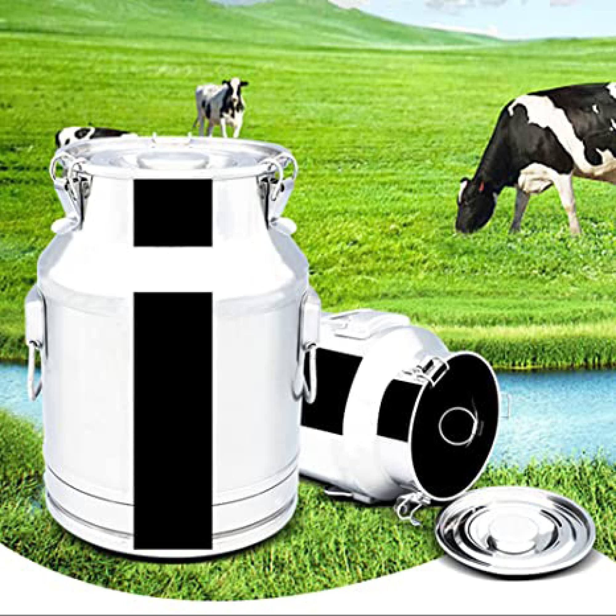 58L Stainless Steel Milk Can - Airtight Storage Jug for Liquid & Solid Food, Fermentation Wine Pail Bucket, Oil Barrel & Tea Canister - Perfect for Home Brewing, Kitchen Storage & Farm Use
