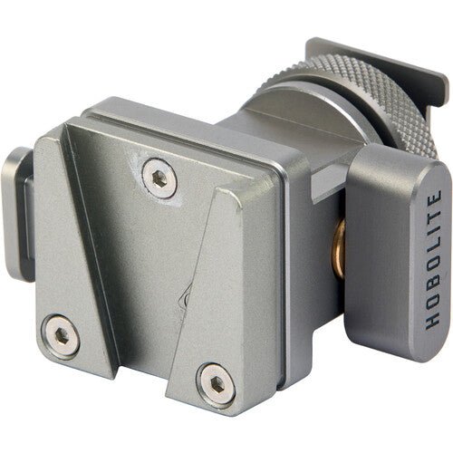 Hobolite V Mount Cold Shoe Adapter - Professional Camera Mount Bracket for DSLR, Mirrorless & Video Cameras - Perfect for Photography, Videography & Film Production