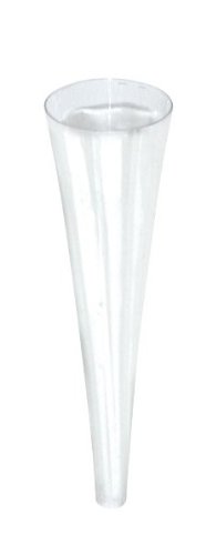 PacknWood Clear Plastic Cone Cups - 2 oz Disposable Drinking Cones (Case of 288) - Perfect for Parties, Events, and Tastings