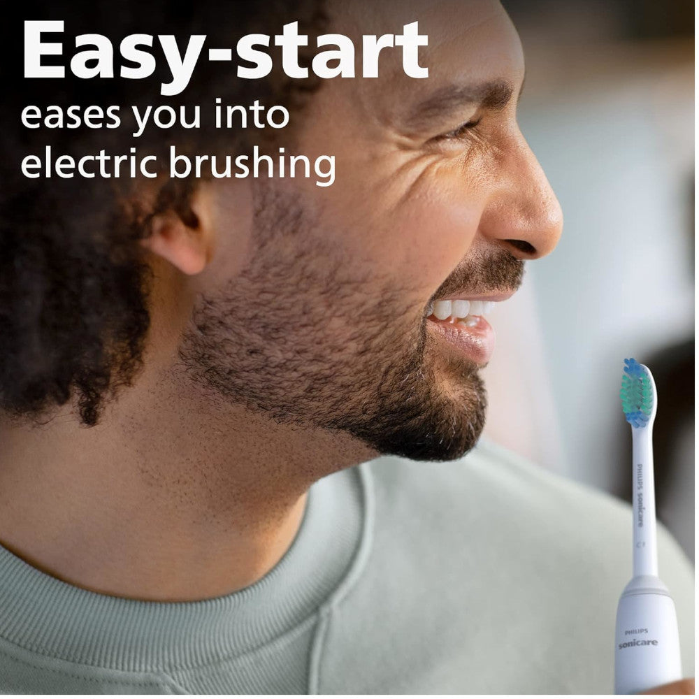 PHILIPS HX3661/04 Sonicare 2100 Series Sonic Electric Toothbrush with 2 Brush Heads - Whitening, Plaque Removal & Gum Care - Rechargeable Battery - Ideal for Travel & Home Use