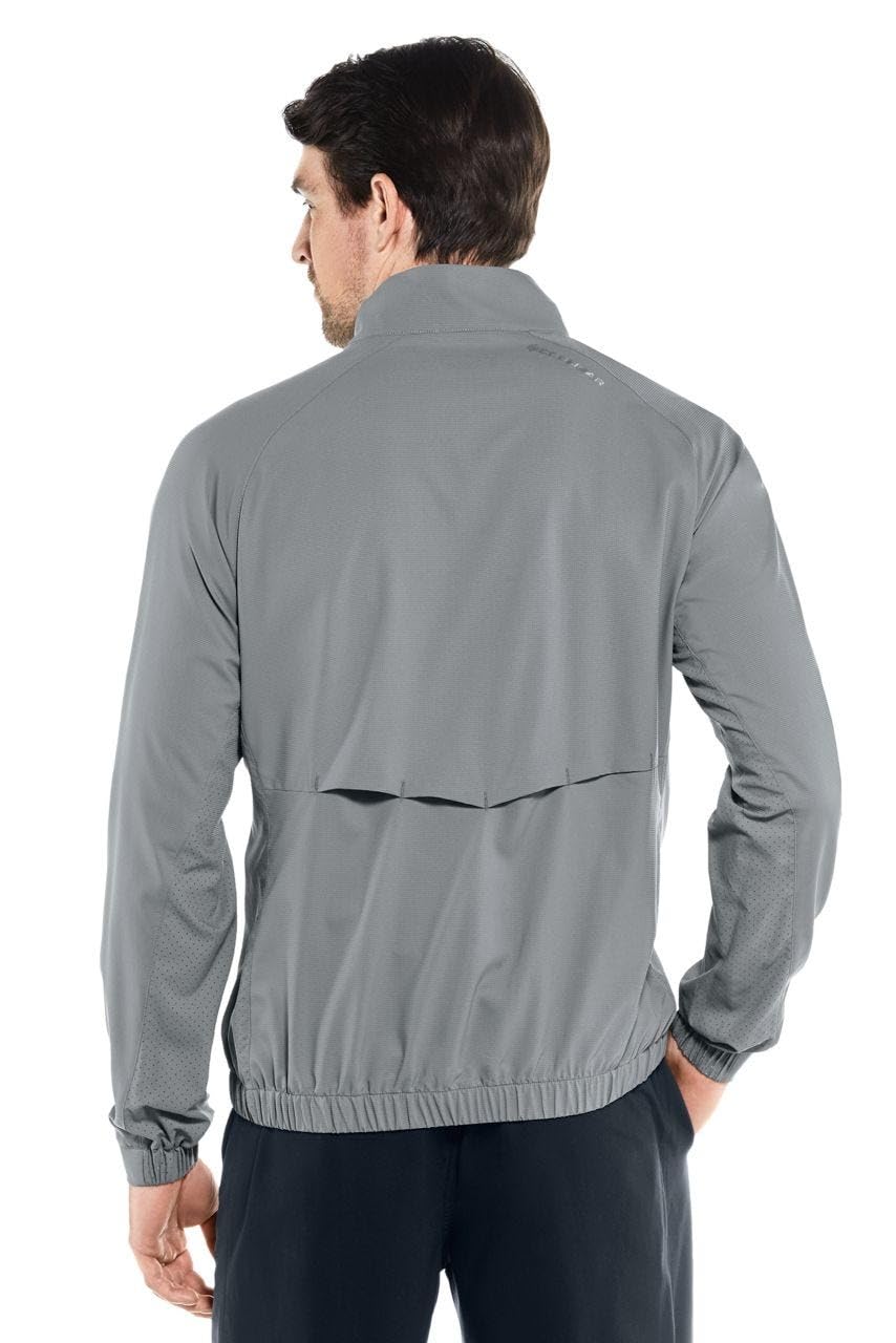 Coolibar UPF 50+ Men's Sun Protective Outpace Sport Jacket - Lightweight Breathable UV Protection for Hiking, Running & Outdoor Activities