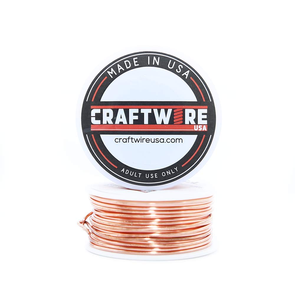 18 Gauge Solid Bare Copper Wire - Round, Bright, Dead Soft (10-30 Ga Options) - 25 Feet for Electrical Projects, Jewelry Making & DIY Crafts