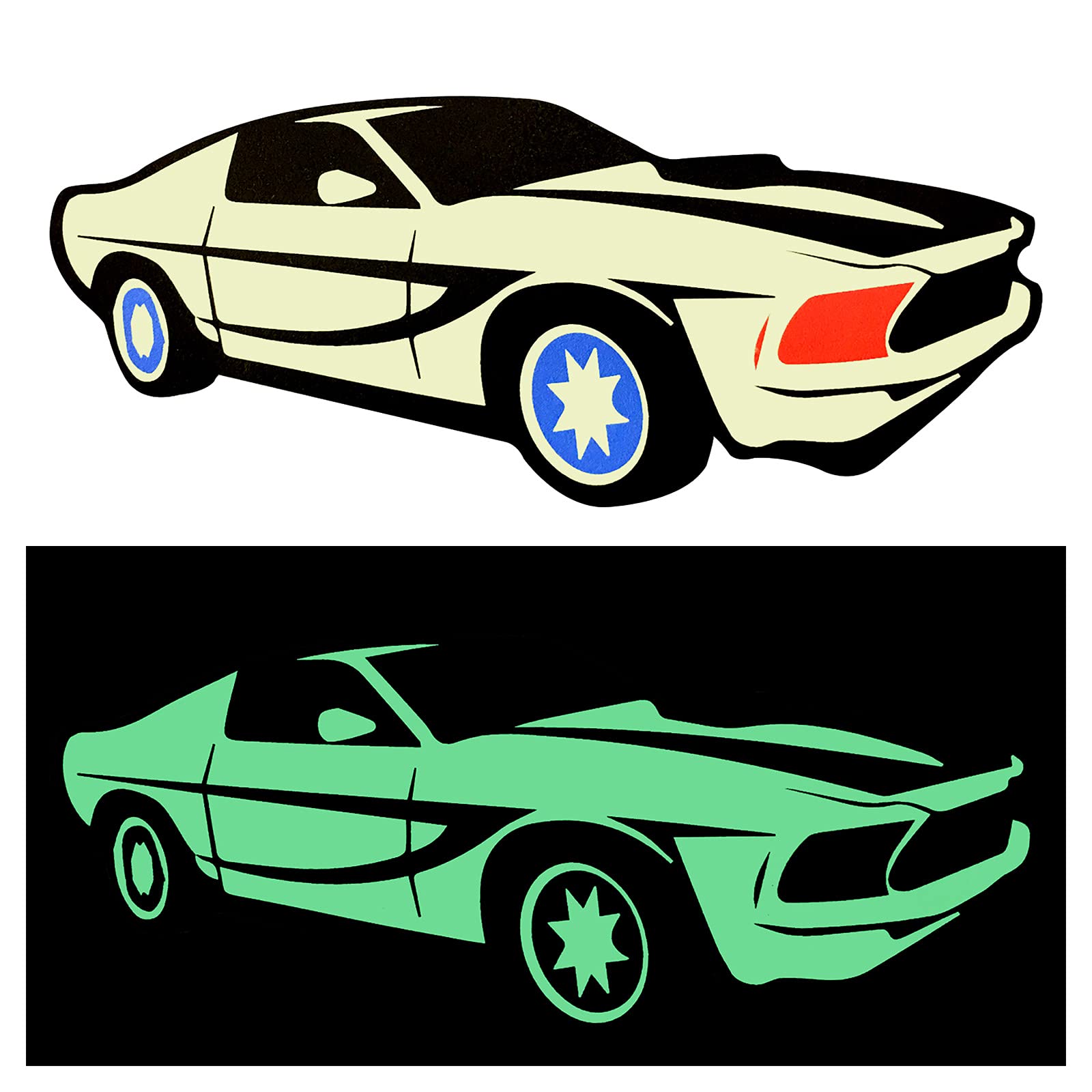 HT-Printable Glow in The Dark Vinyl Sticker Paper - 20
