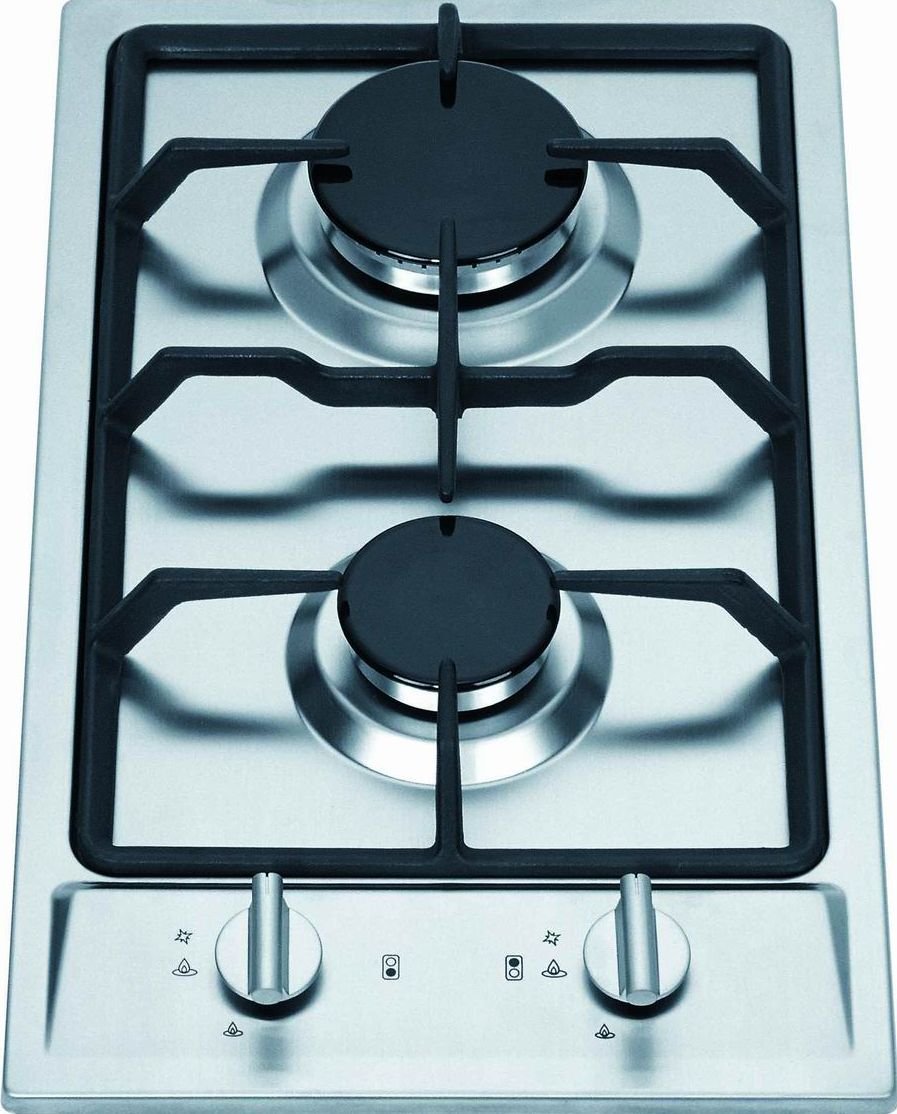 Ramblewood High Efficiency 2 Burner Gas Cooktop - Natural Gas (GC2-43N) | ETL Safety Certified | Perfect for RVs, Camping & Outdoor Cooking