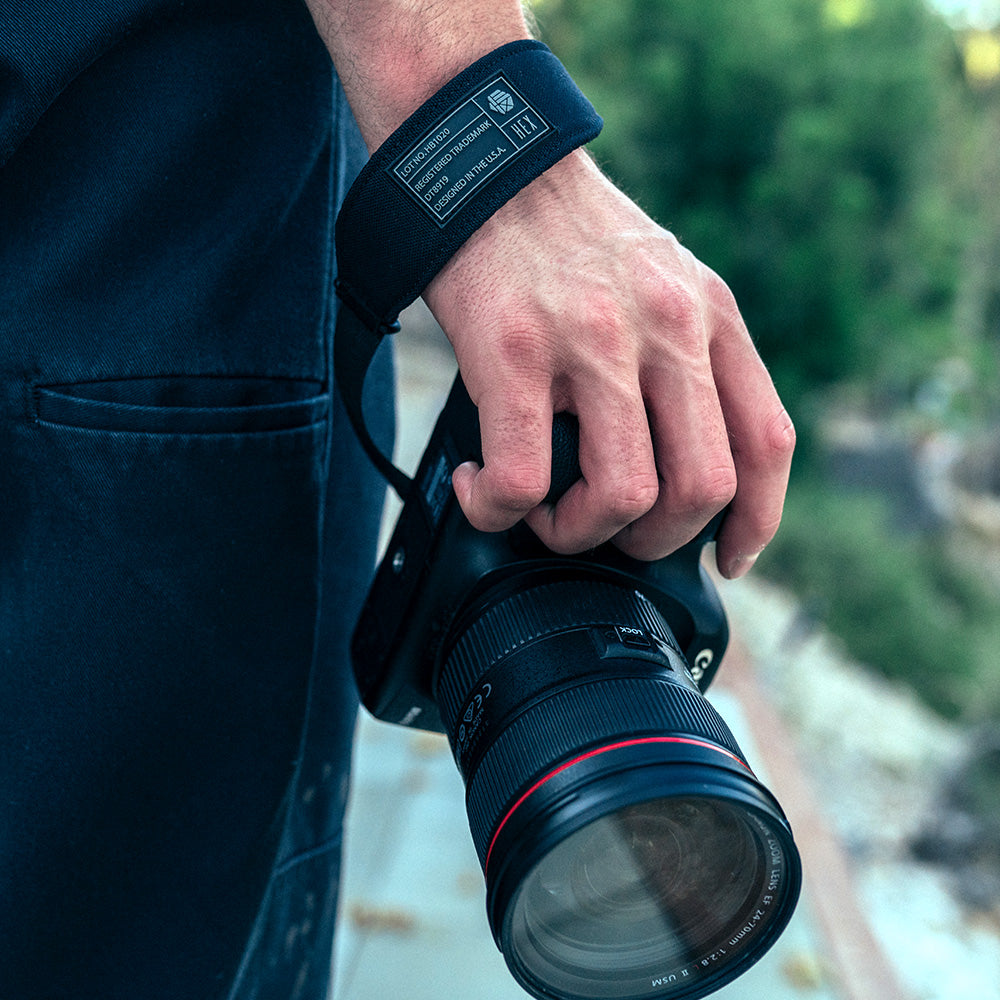 Blackout Camo Camera Wrist Strap - Secure & Comfortable Hand Strap for DSLR, Mirrorless, and Action Cameras - Perfect for Travel, Hiking, and Outdoor Photography