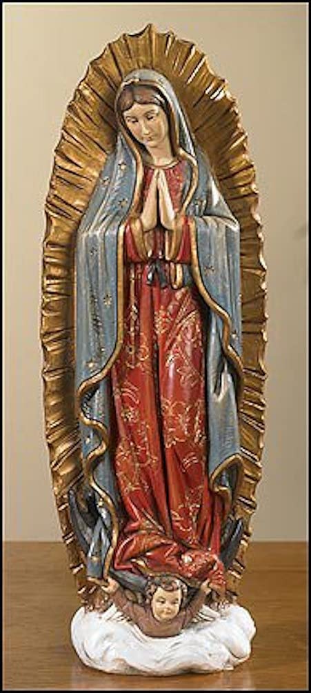 Our Lady of Guadalupe Statue - 9 Inch Catholic Religious Figurine, Toscana Collection for Home Altar & Prayer Space | Perfect for Devotion, Gift & Church Decor