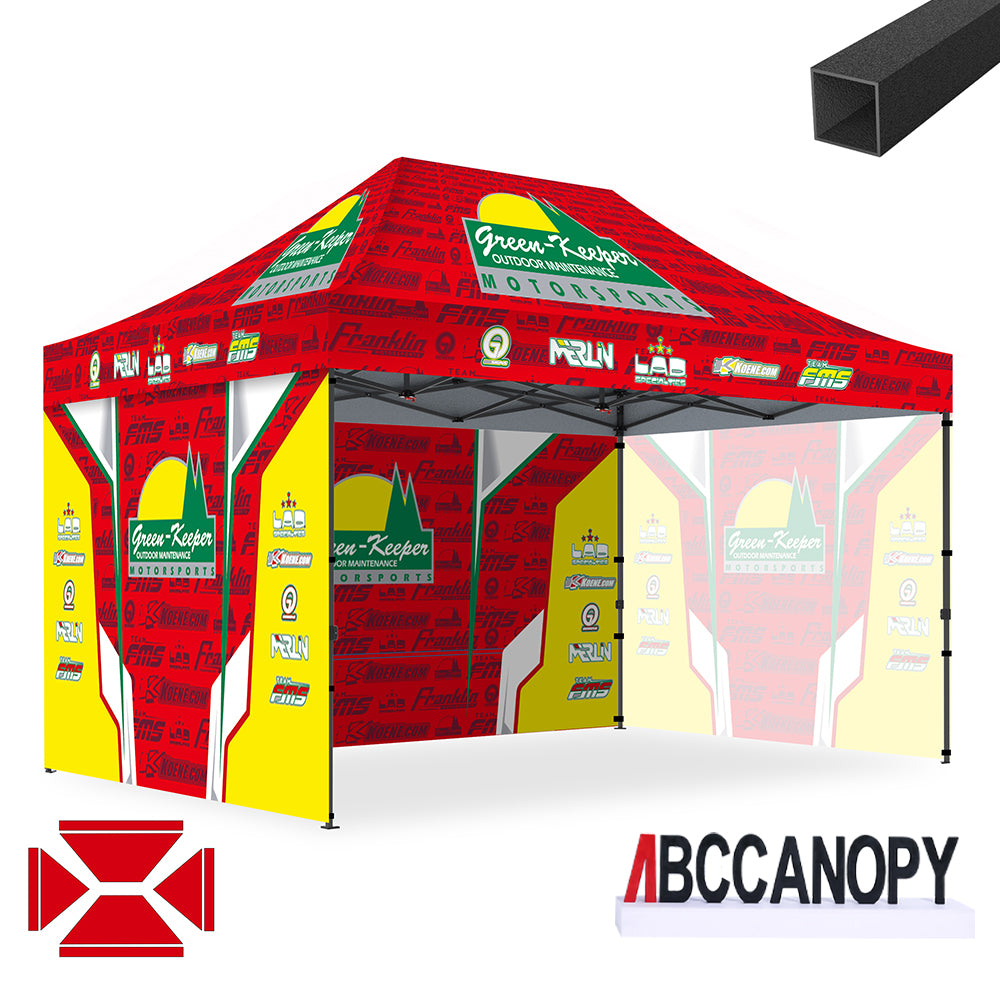 ABCCANOPY 10x10/10x15/10x20 Custom Canopy Tent - Heavy Duty Commercial Pop Up Shelter for Outdoor Events, Farmers Markets & Trade Shows