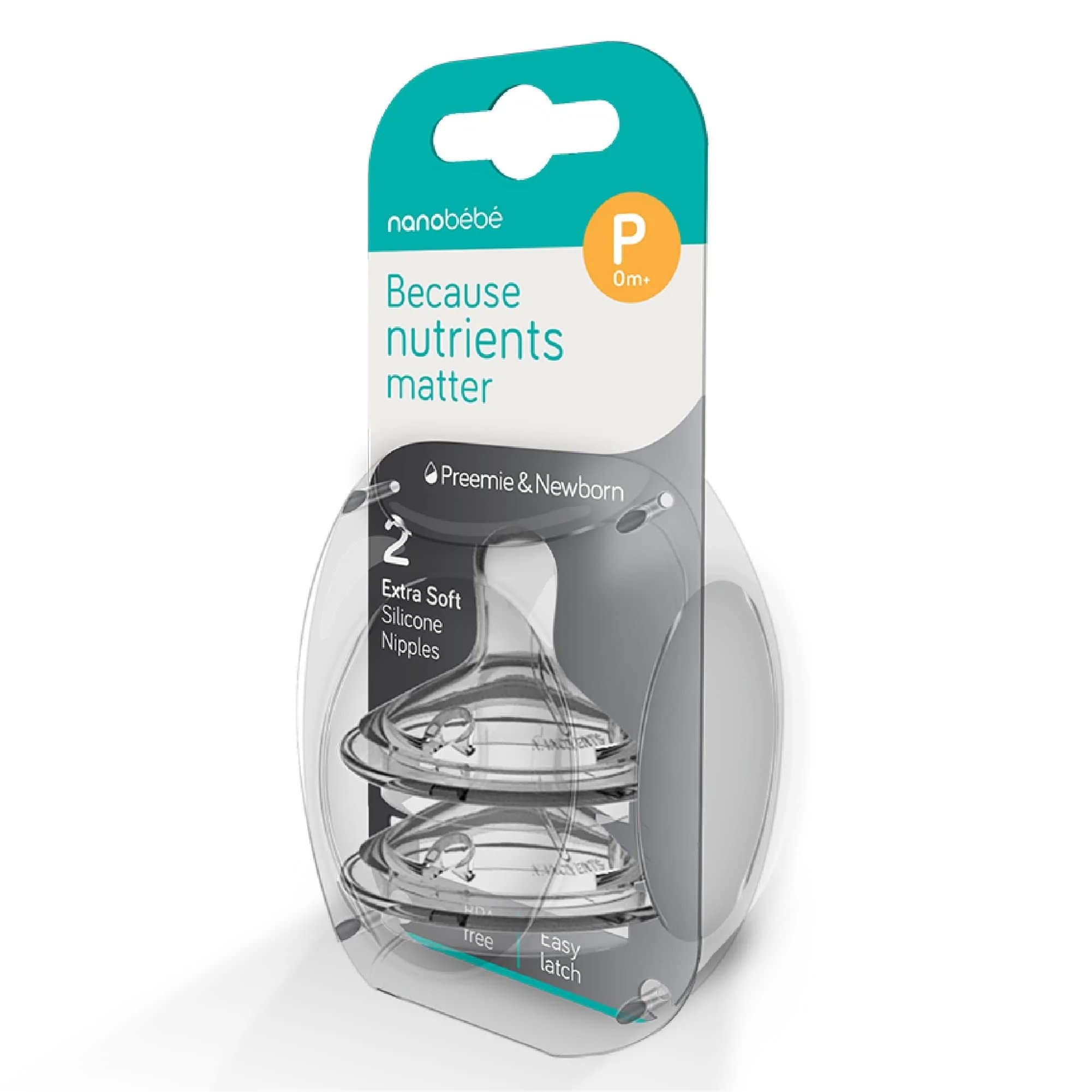Nanobebe Flexy Silicone Baby Bottles with Triple Vented Nipples - Preemie Twin Pack for Newborns | Gentle Feeding Solution for Premature Infants at Home or Hospital