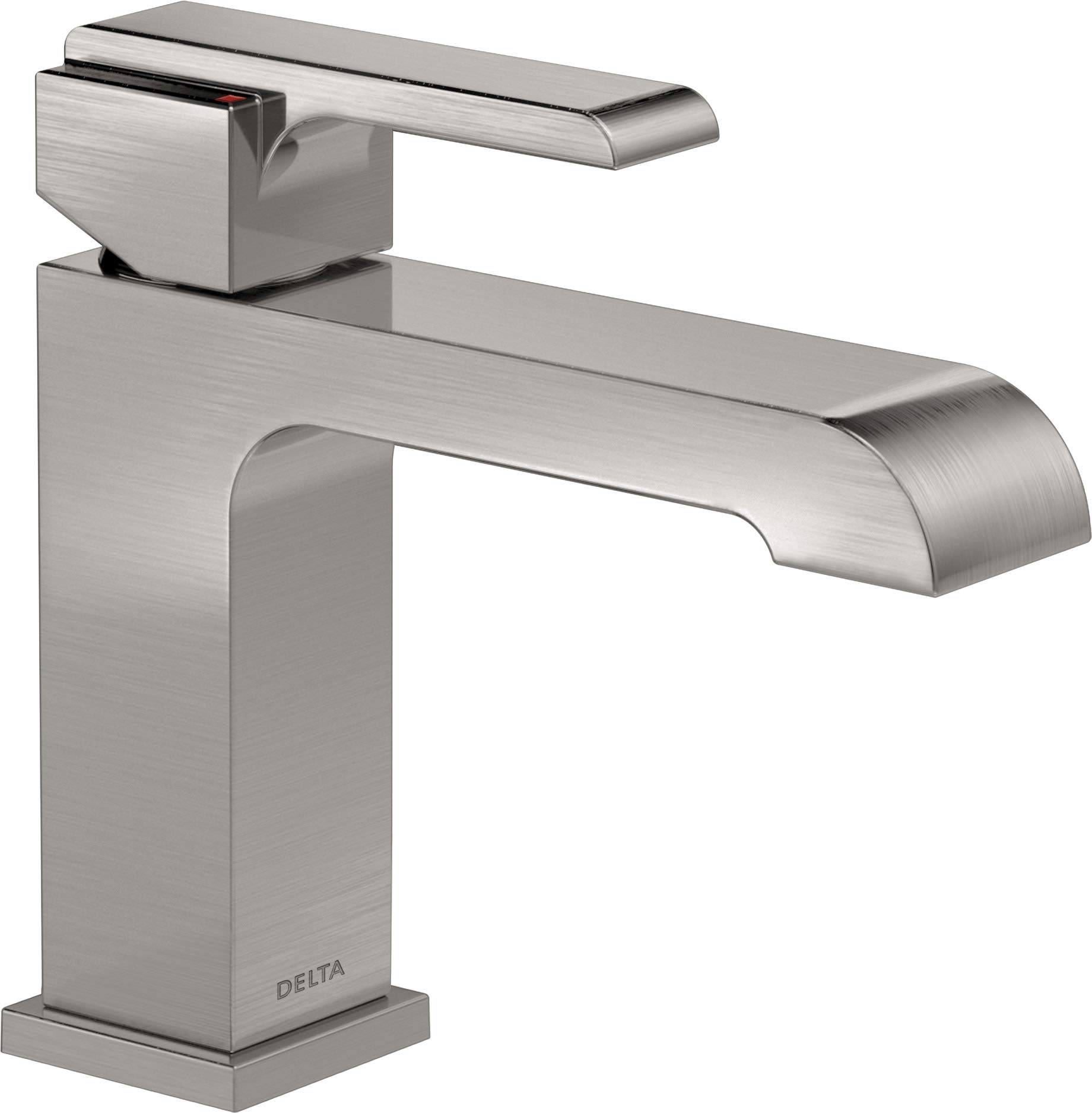 Delta 567LF-LPU Single Hole Bathroom Faucet - Chrome Finish, Single Handle Bathroom Sink Faucet for Modern Vanities - Perfect for Small Bathrooms & Powder Rooms