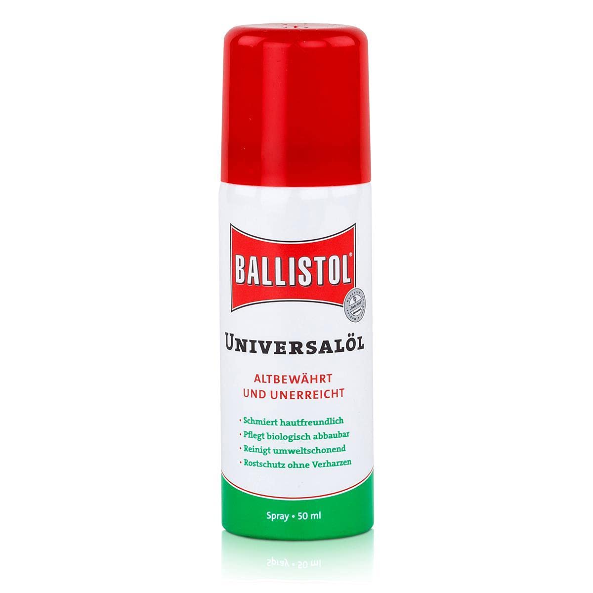 Ballistol Multi-Purpose Lubricant & Cleaner Spray - 50 ml (1.69 oz) for Guns, Tools, Leather & Outdoor Gear - Ideal for Hunting, Camping & Home Maintenance