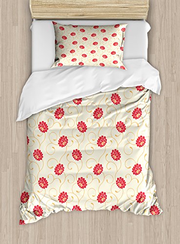 Cream Apricot Dark Coral