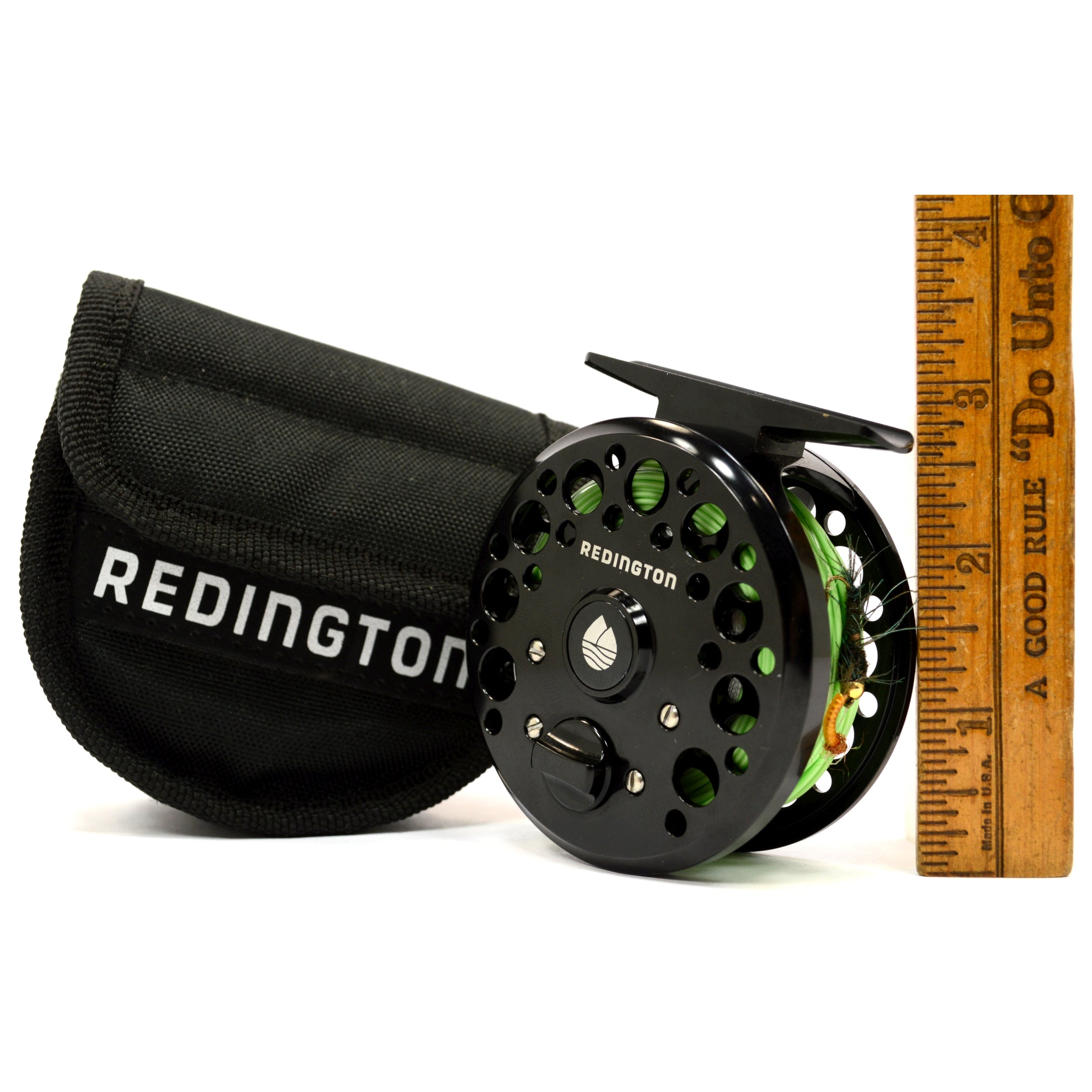 Redington Drift Series 3/4 Fly Reel with Line - Original Case & 2 Bonus Flies | Premium Fly Fishing Gear for Trout & Bass | Perfect for Freshwater Streams & Rivers