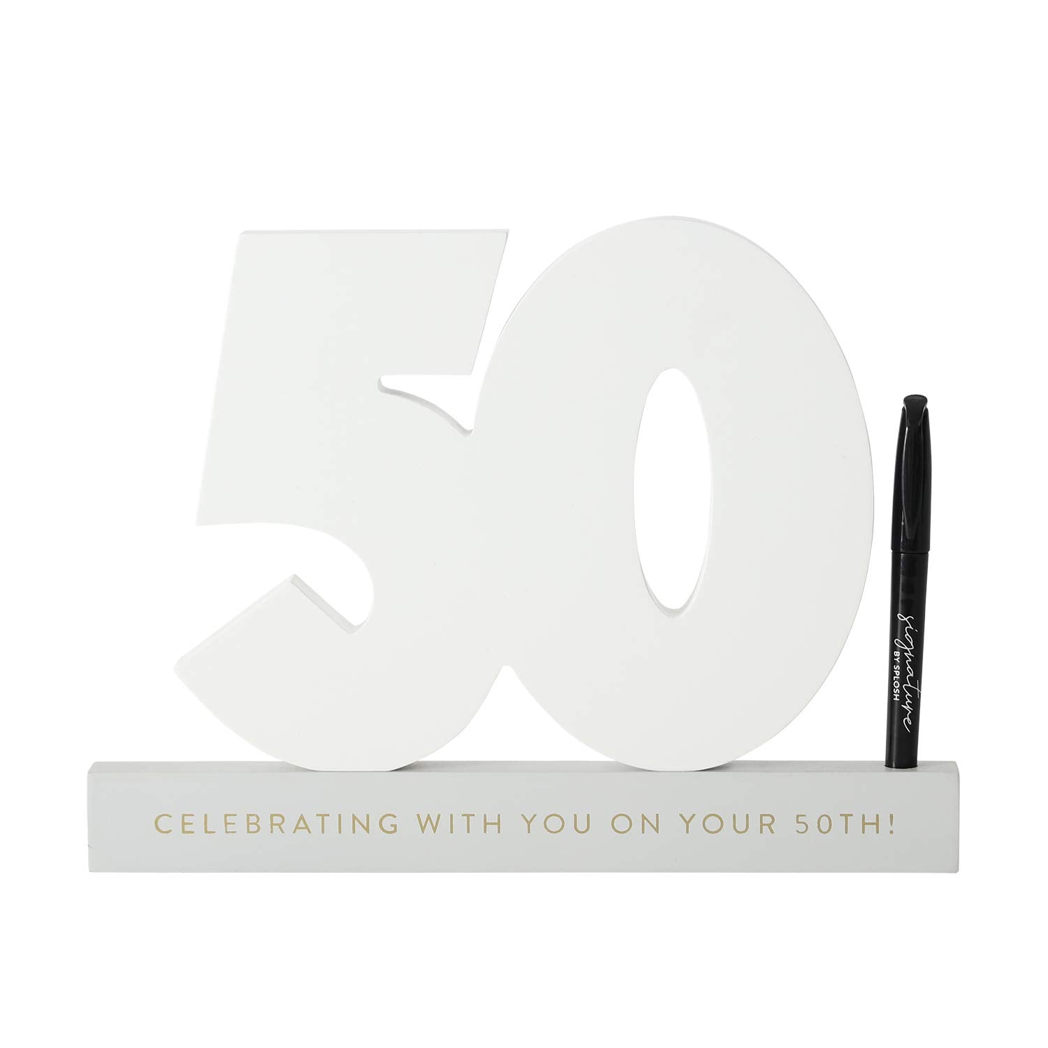 Splosh Signature Number 50 - Premium Quality for Home, Office & Gifting | Perfect for Decor, Collectibles & Special Occasions