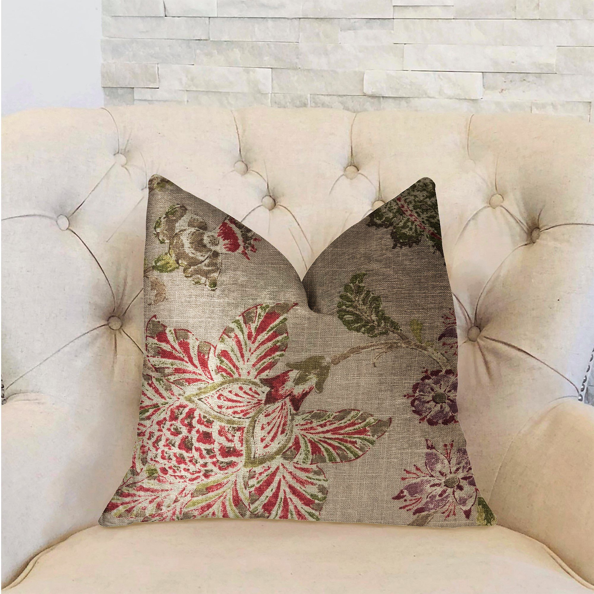 Plutus Garden Secrets Luxury Throw Pillow 20x36 Inches - King Size Decorative Cushion for Sofa, Bed & Living Room - Soft & Stylish Home Decor Accent
