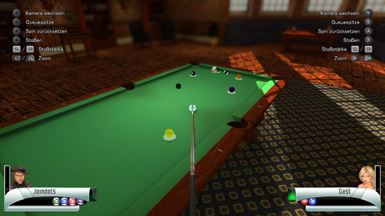 3D Billiard Pool & Snooker Game for Nintendo Switch - Realistic Sports Simulation for Home Entertainment & Party Fun