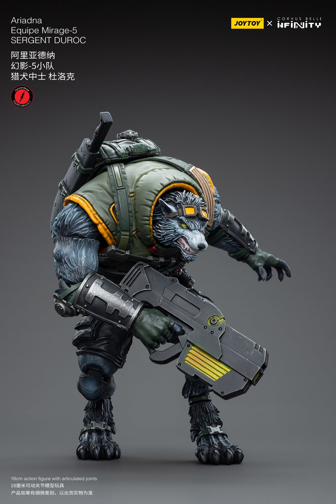 JOYTOY 1/18 Scale 3.75-inch Infinity Ariadna Equipe Mirage 5 Action Figure - Collectible Military Miniature for Wargaming & Display