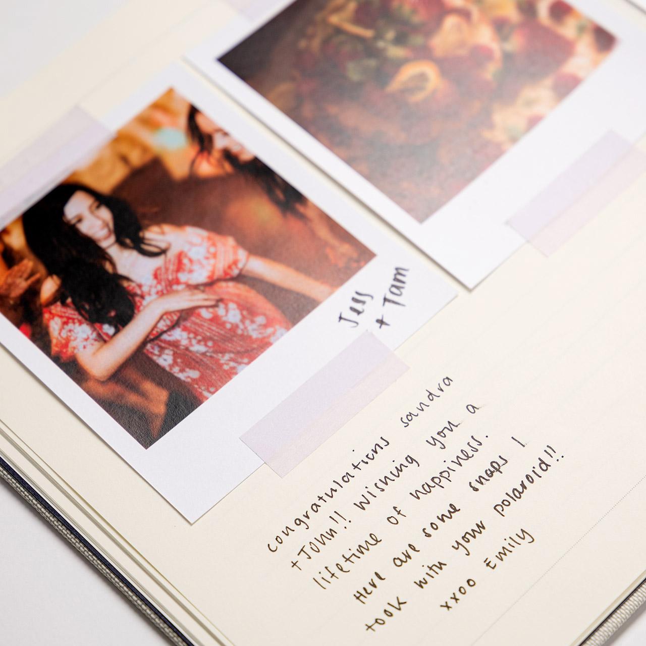Elegant Linen Guest Book A4 Size - Perfect for Weddings, Anniversaries & Special Events - High-Quality Keepsake for Memories